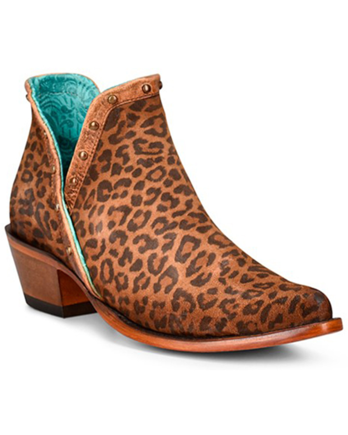 Corral Women's Leopard Print Fashion Booties - Snip Toe