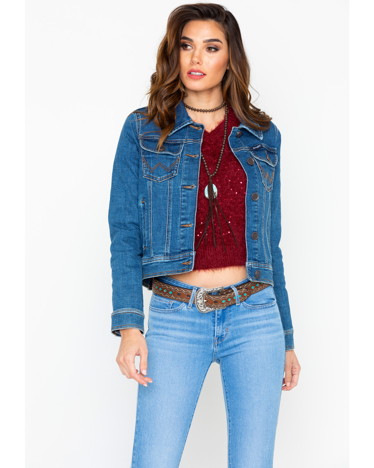 women's western denim jacket