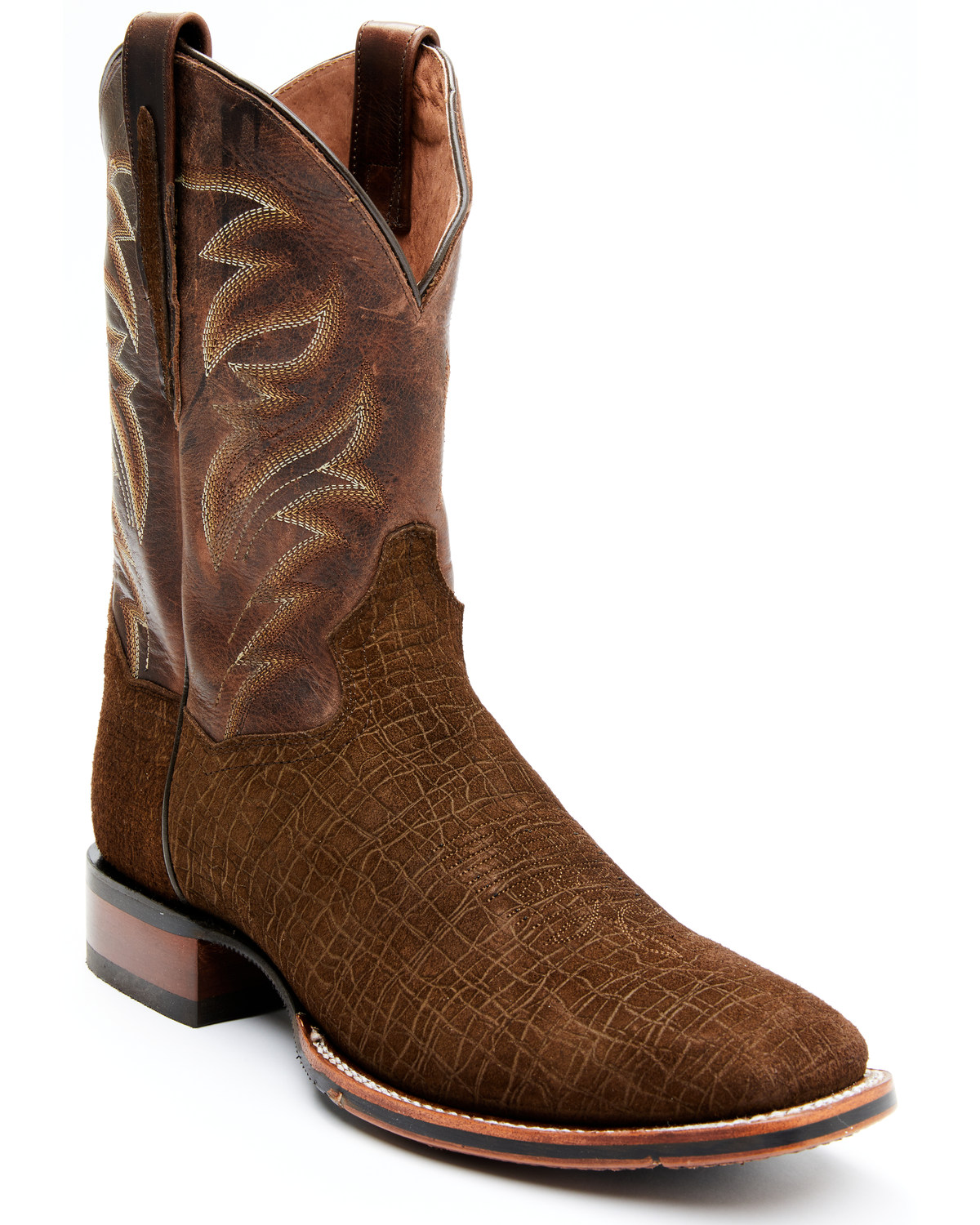 Dan Post Men's Hippo Print Western Performance Boots - Broad Square Toe