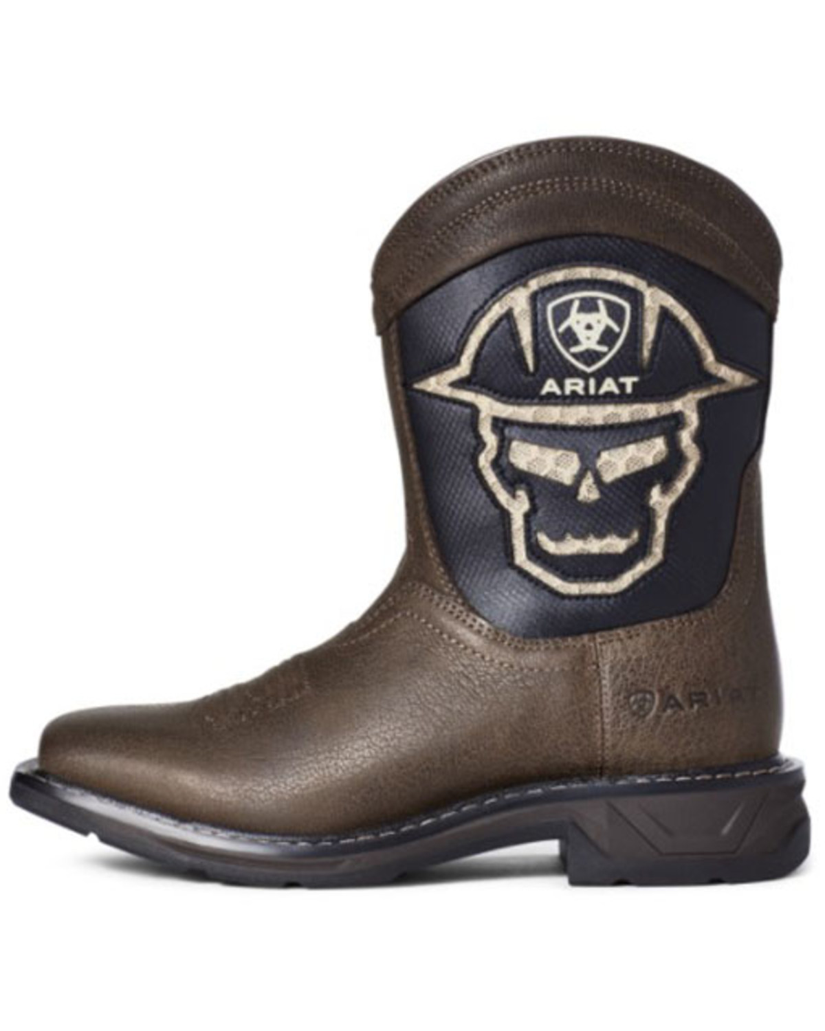 men's skull western boots composite toe