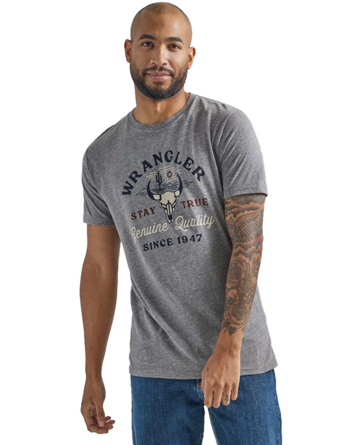 Wrangler Men's Stay True Logo Short Sleeve T-Shirt