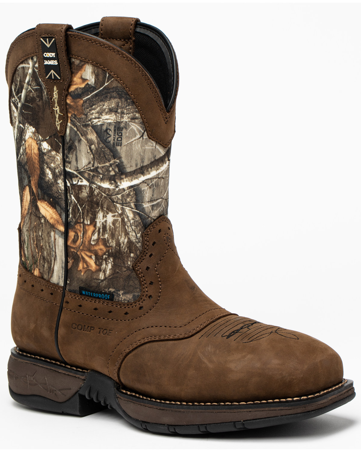 Cody James Men's Xero Gravity Lite Camo Western Work Boots - Composite Toe