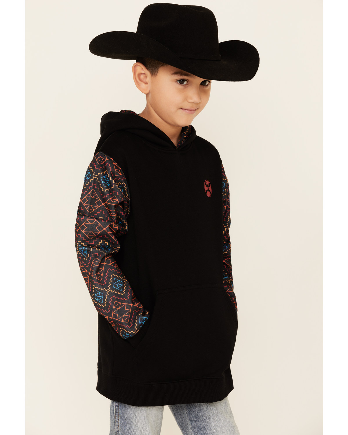 boys black hooded sweatshirt
