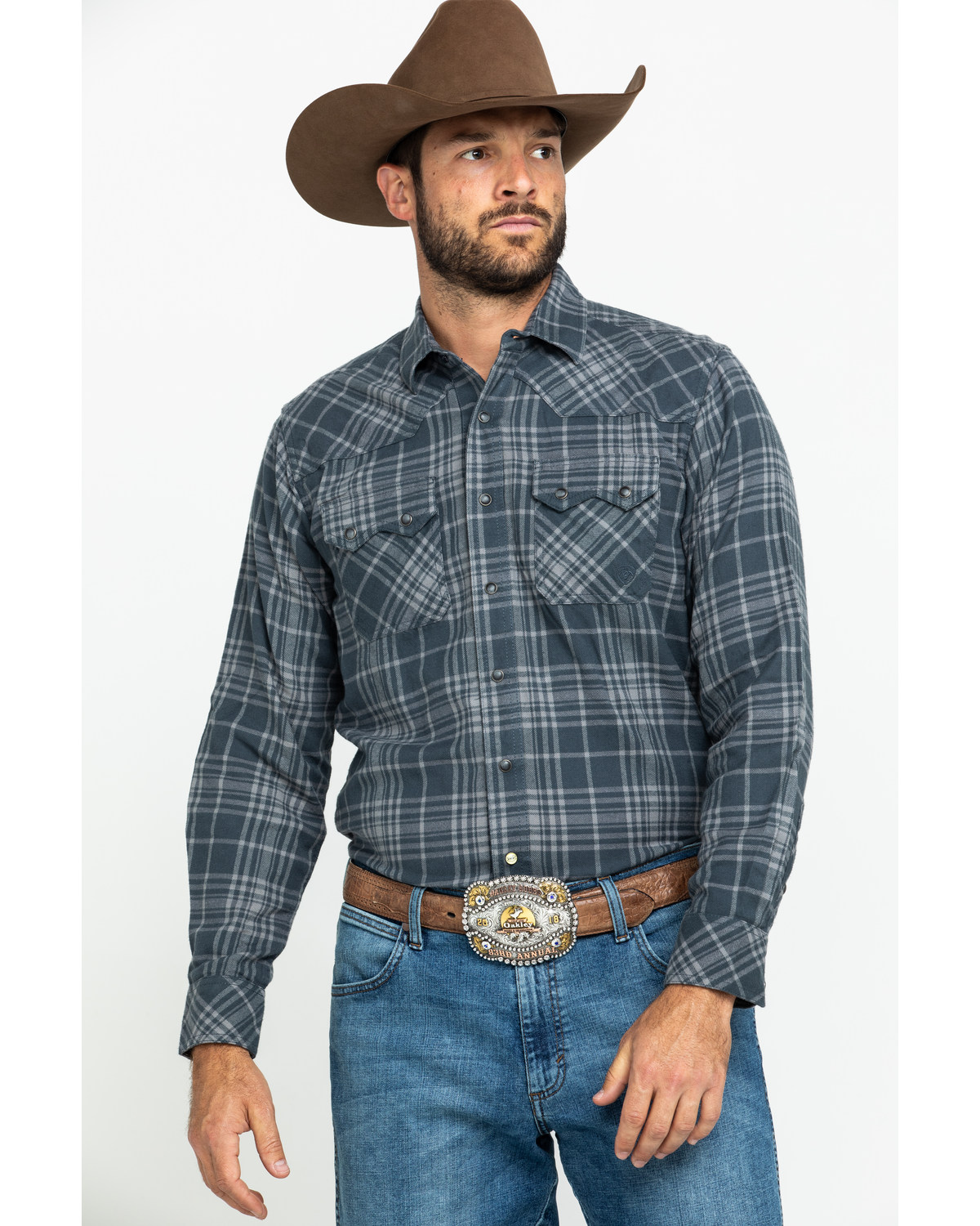 Pearl snap flannel clearance