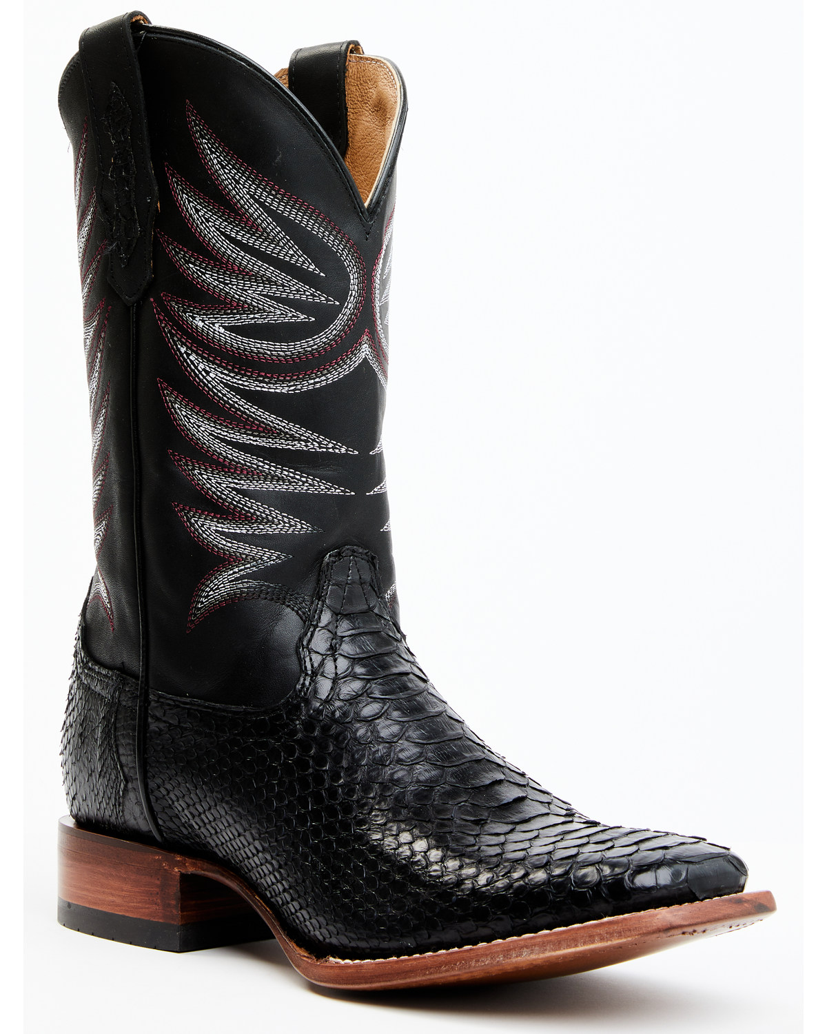 Cody James Men's Matte Python Exotic Western Boots - Broad Square Toe
