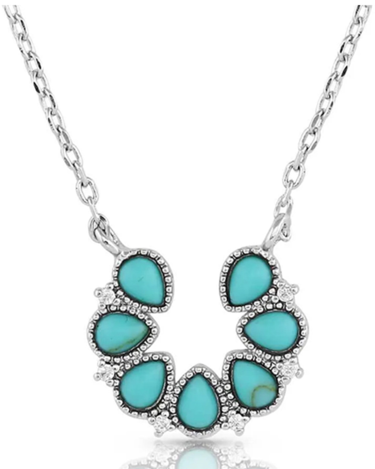 Montana Silversmiths Women's Lucky Seven Turquoise Necklace