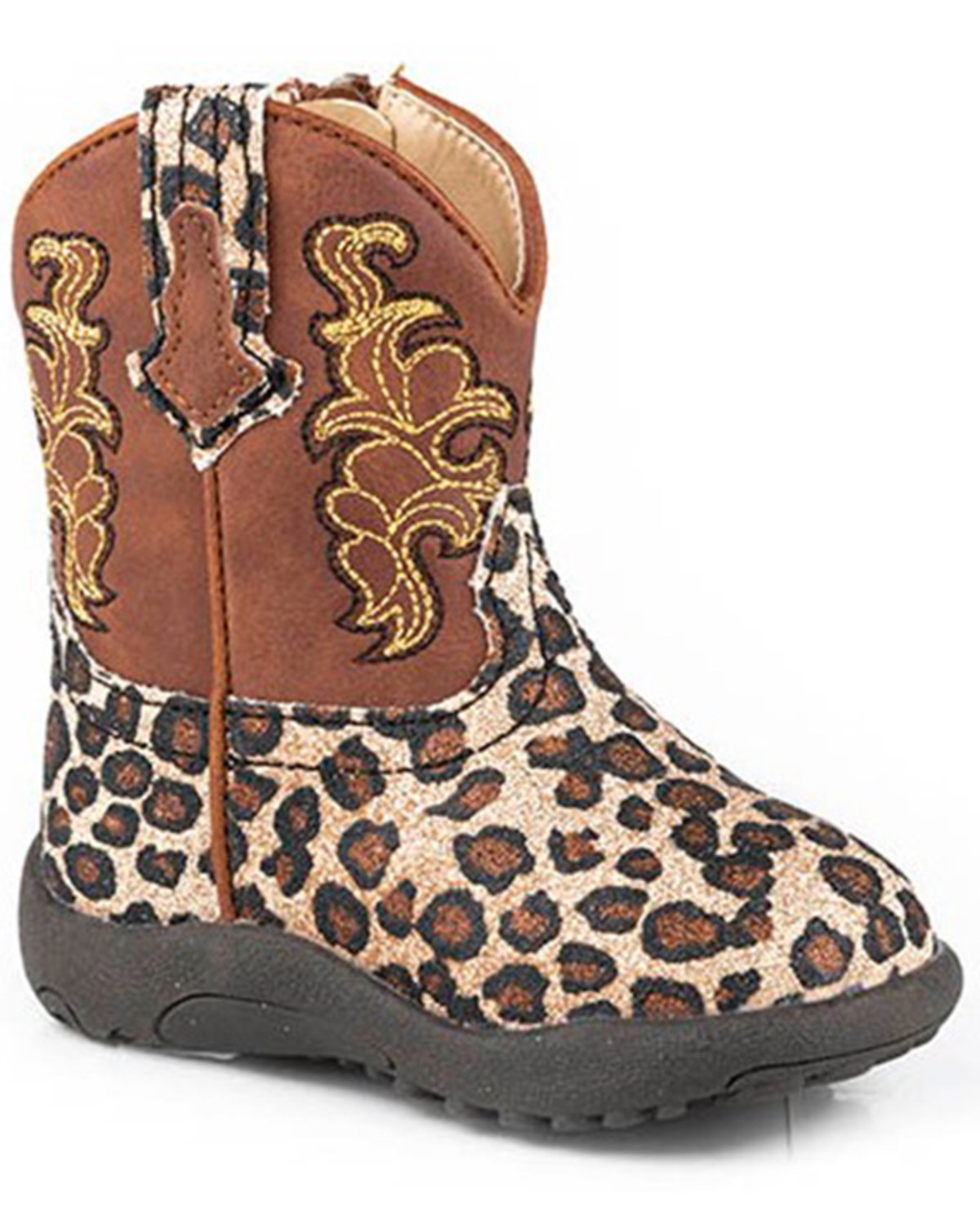 Roper Infant Girls' Glitter Wild Cat Western Boots - Broad Square Toe
