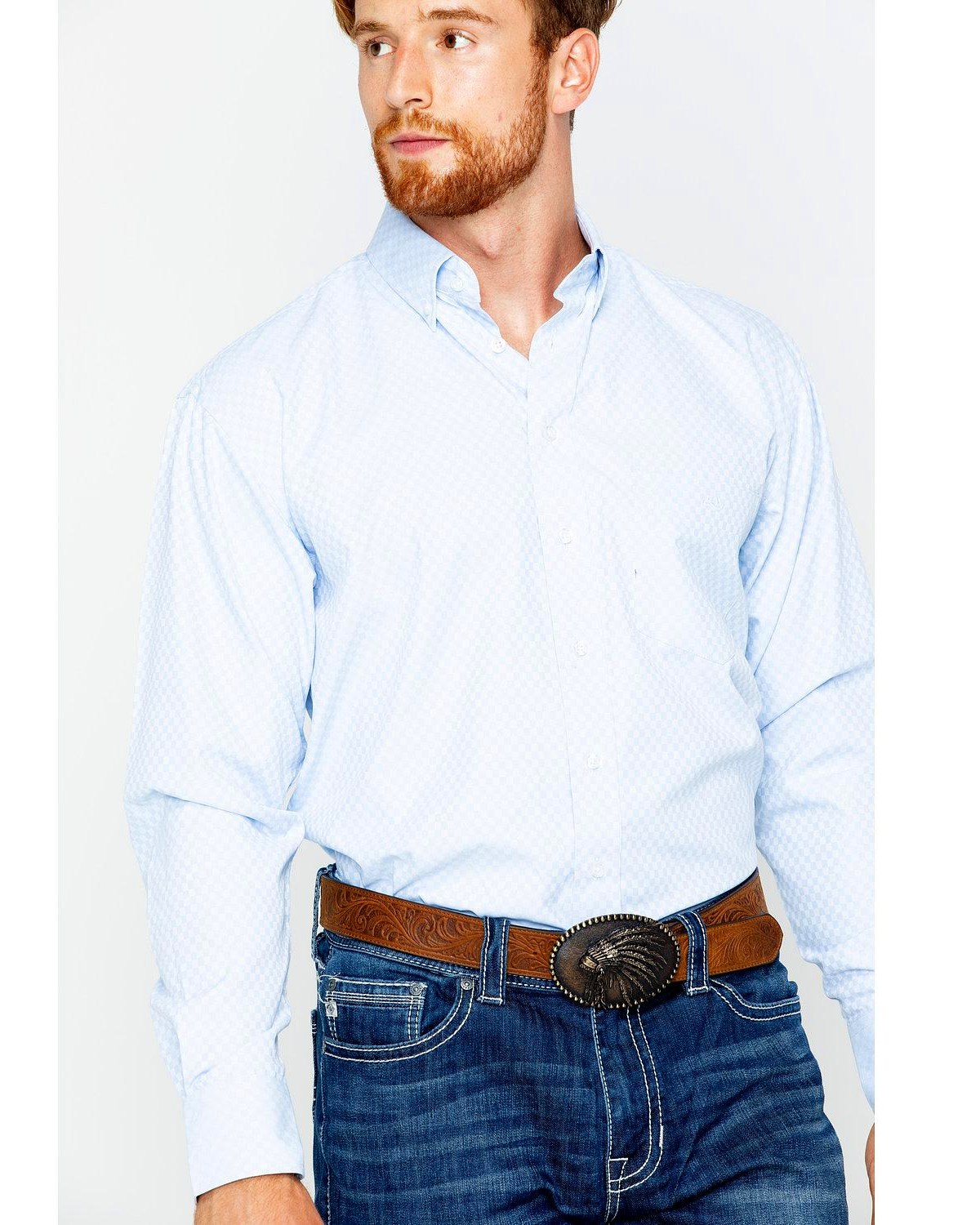 button up shirt with jeans