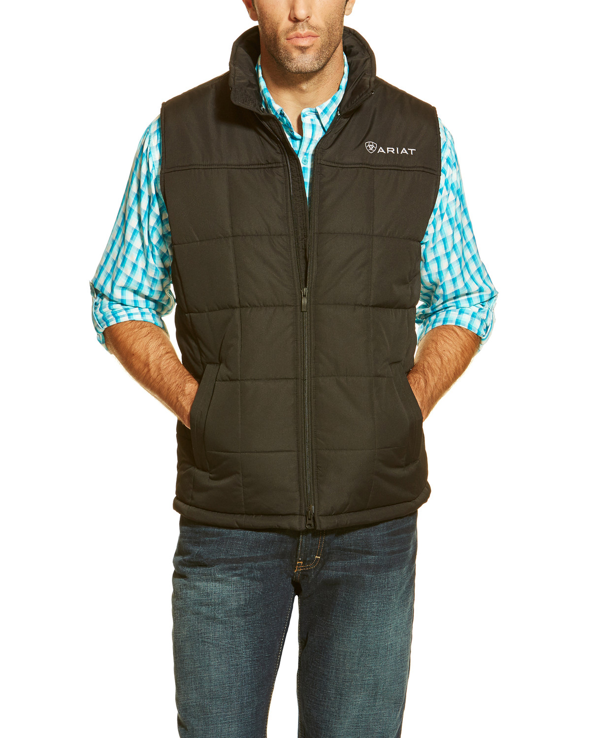 Ariat Men's Black Crius Quilted Vest