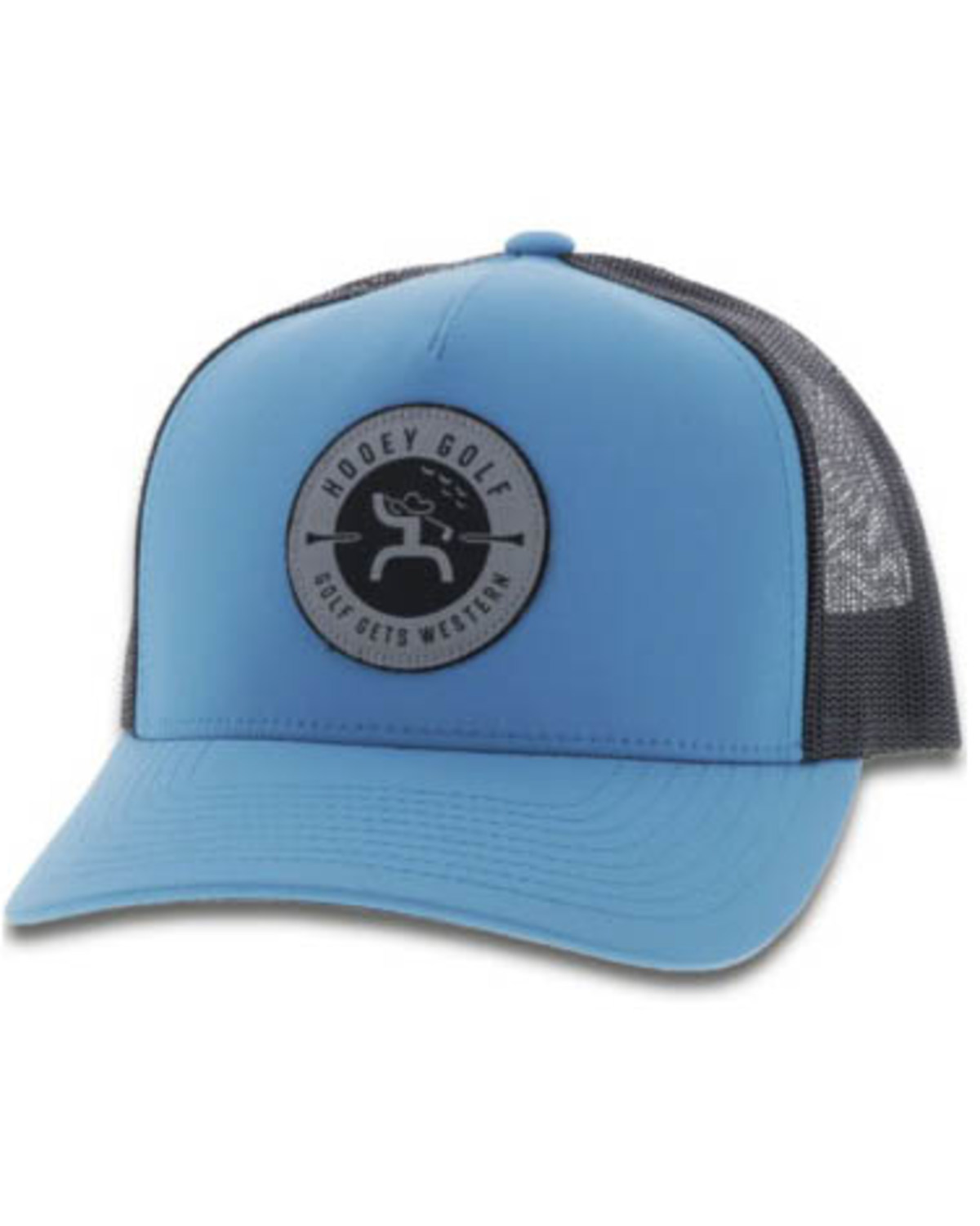 blue golf cap