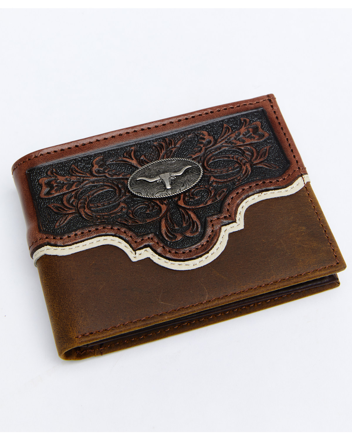 Cody James Men's Tooled Bifold Wallet