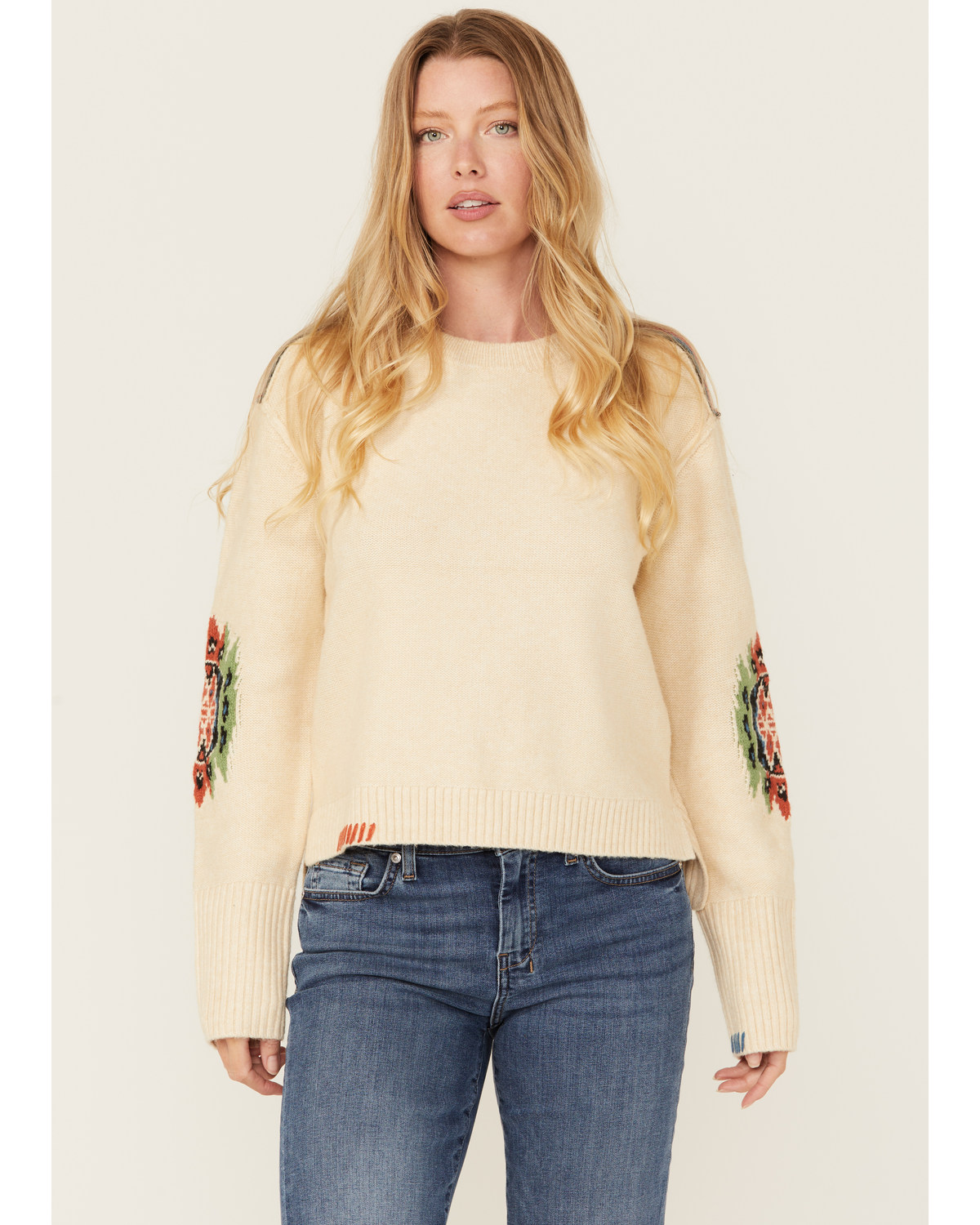 Cleo + Wolf Women's Colbie Southwestern Print Sweater