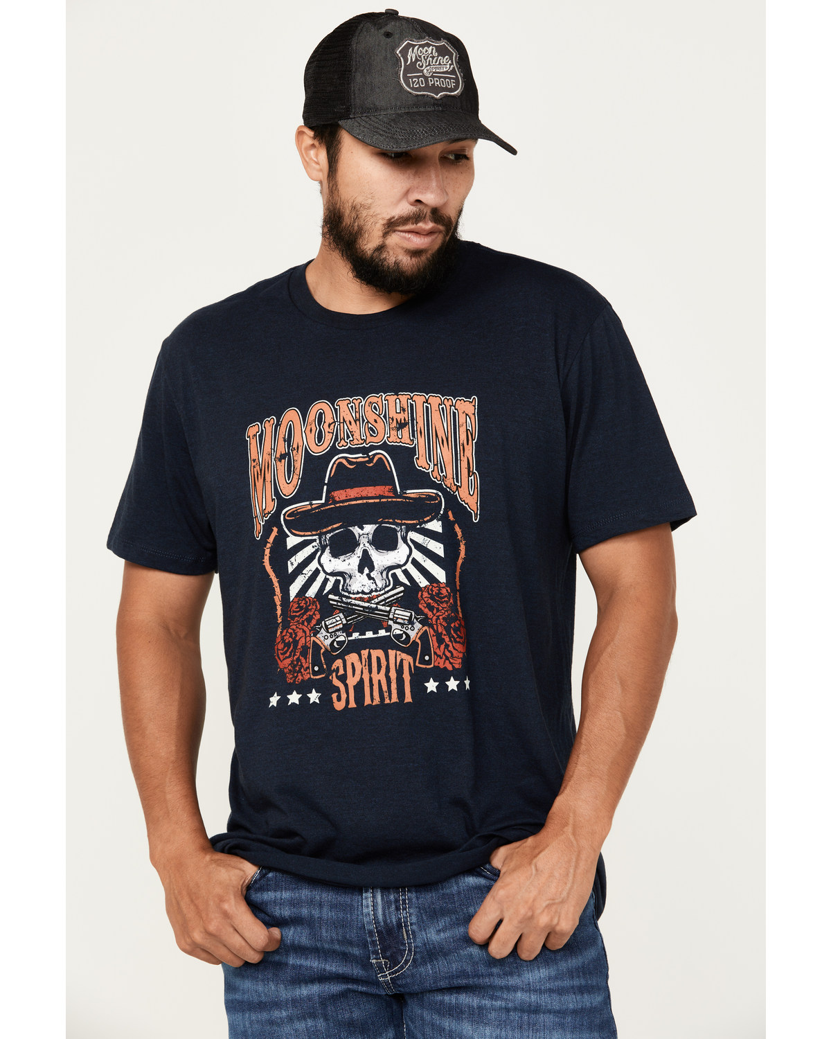 Moonshine Spirit Men's Guns and Roses Short Sleeve Graphic T-Shirt