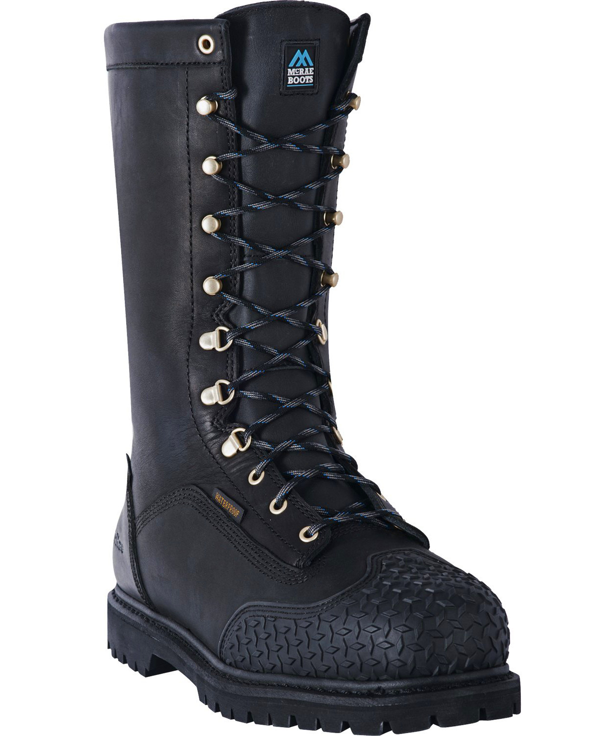 safety toe black boots