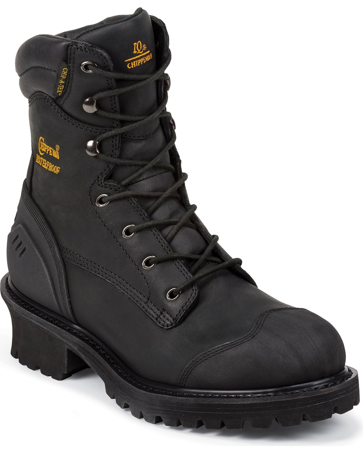 composite toe boots black