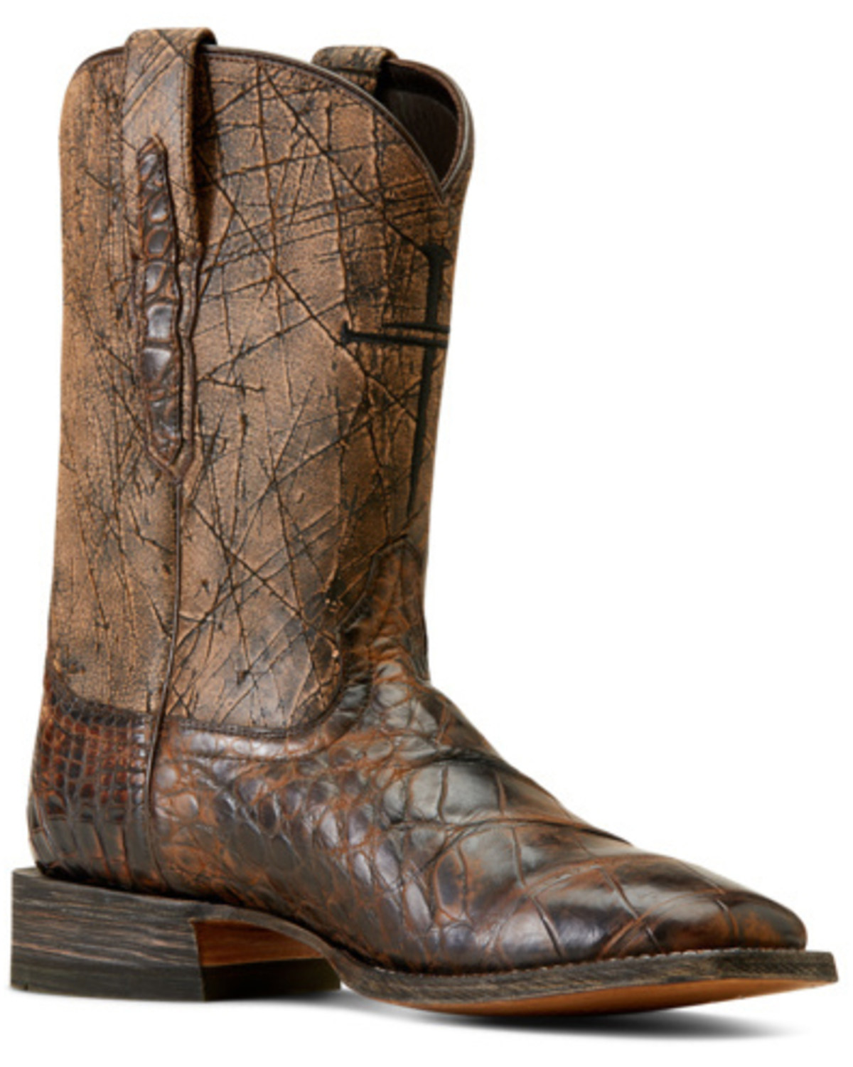 Ariat Men's Backwater Exotic Alligator Western Boots - Broad Square Toe