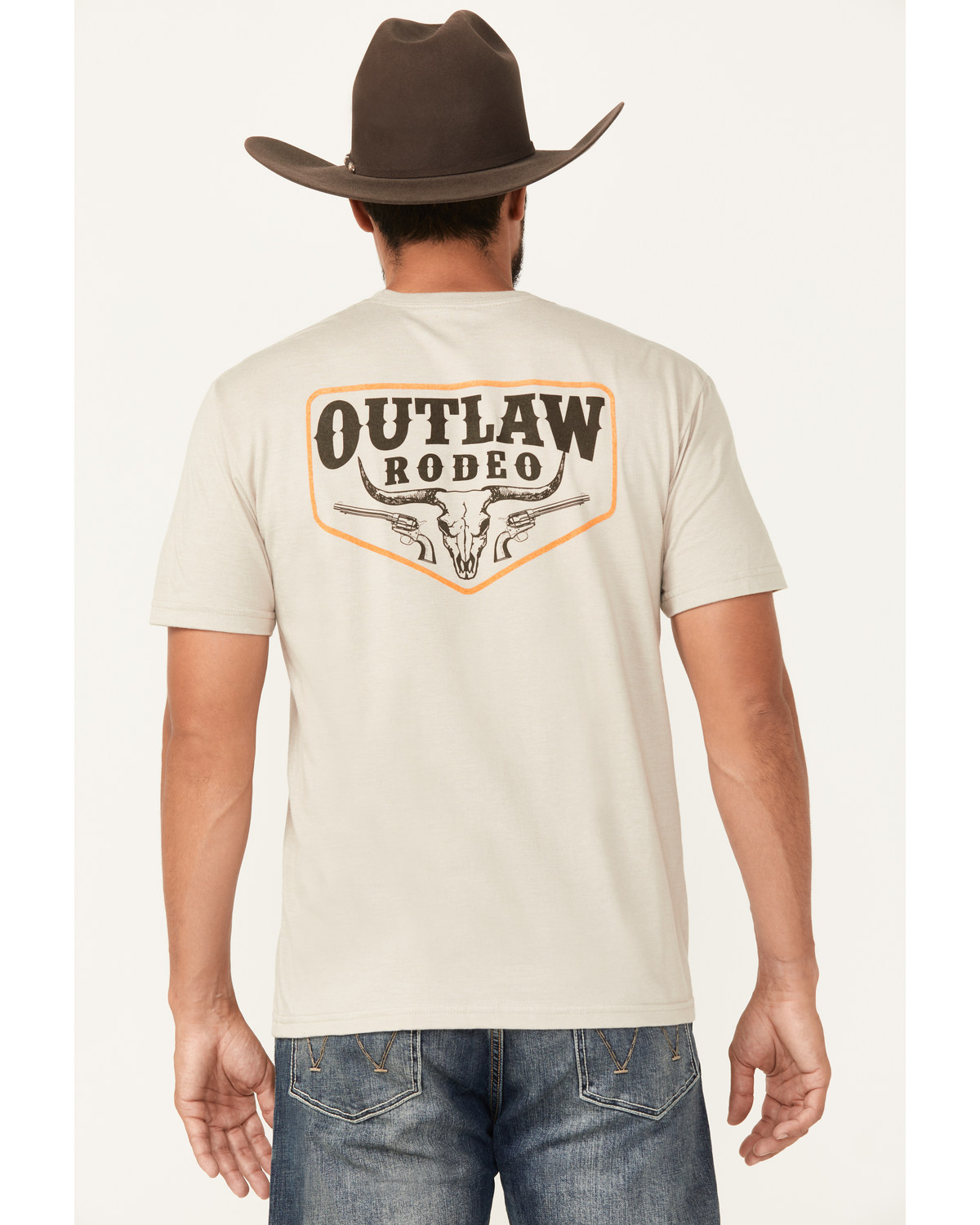 Cowboy Hardware Men's Outlaw Rodeo Short Sleeve Graphic T-Shirt