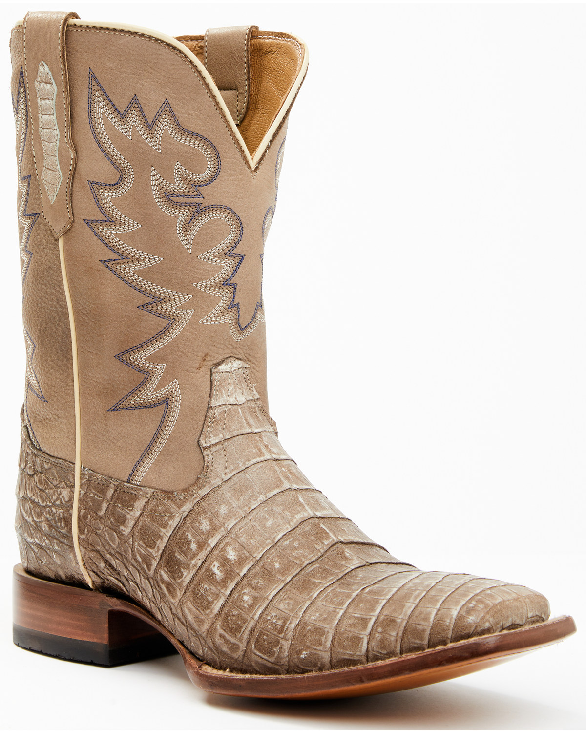 Cody James Men's Exotic Caiman Belly Western Boots - Broad Square Toe