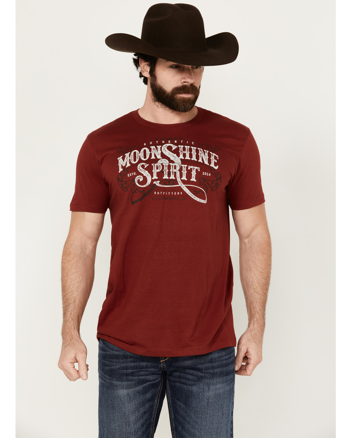Moonshine Spirit Men's Authentic Short Sleeve Graphic T-Shirt