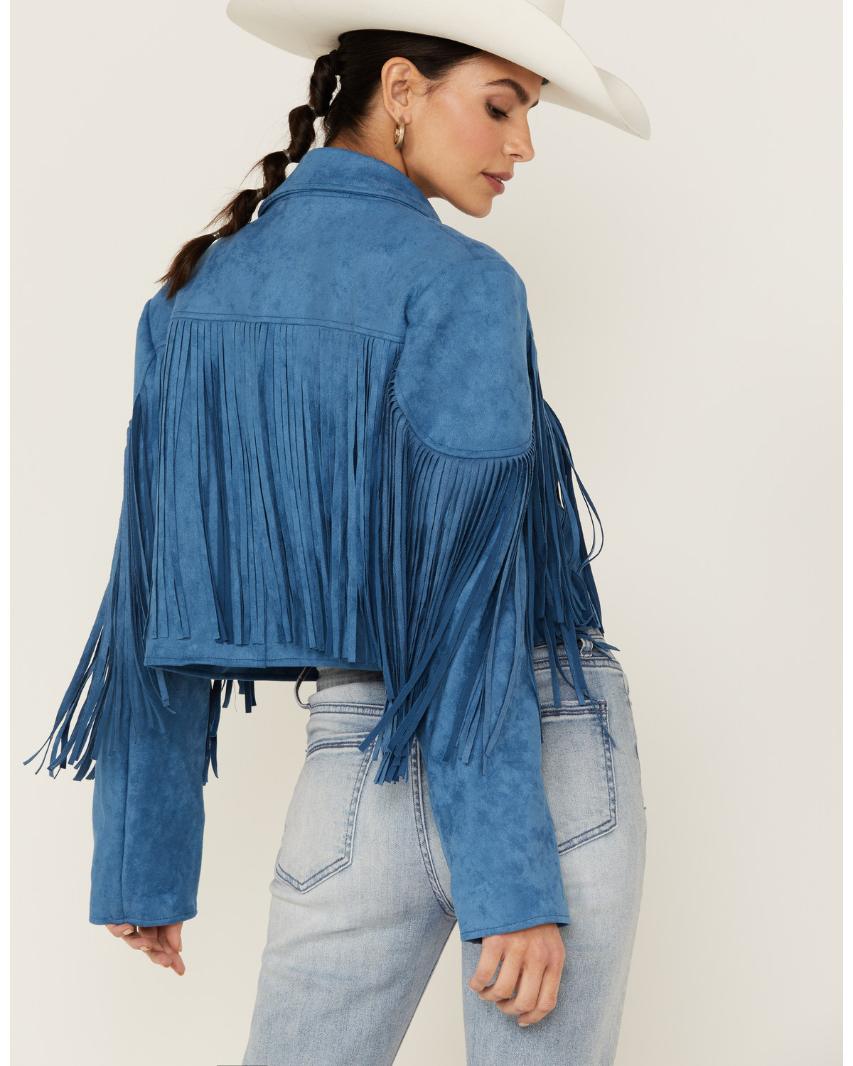 saints and hearts fringe jacket