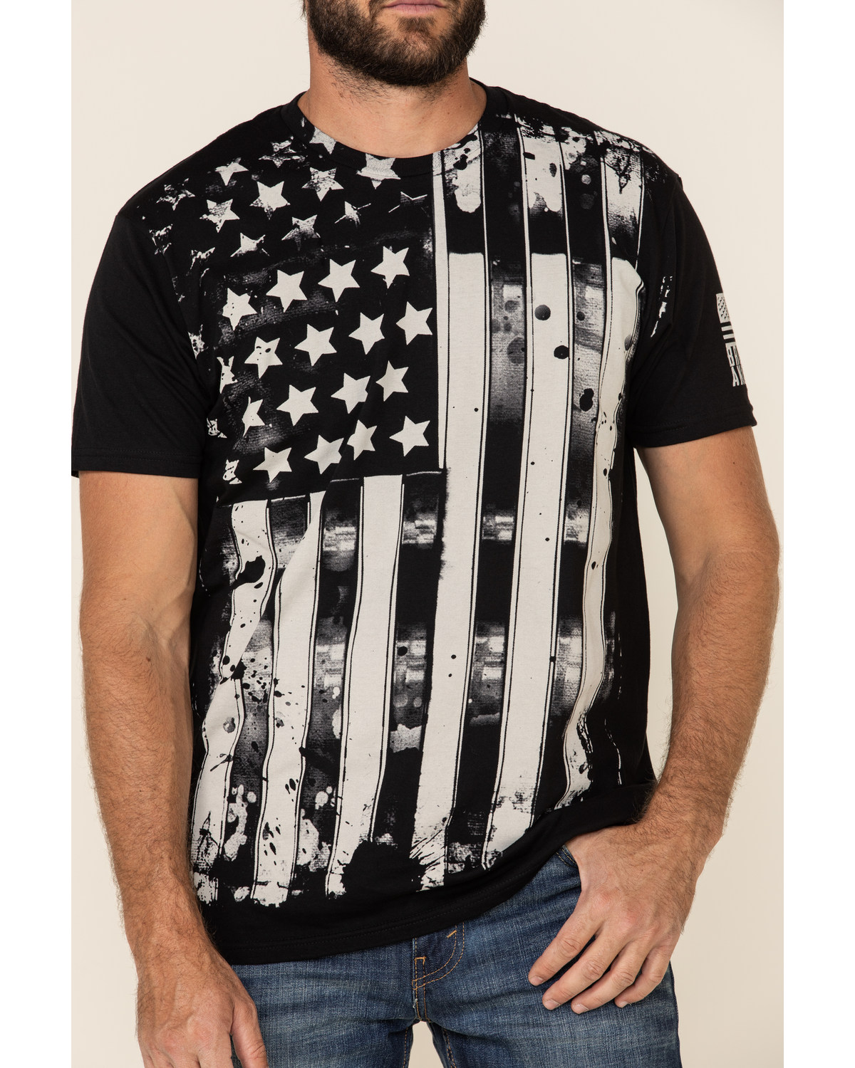 Brothers & Arms Men's Old Glory Flag Graphic T-Shirt