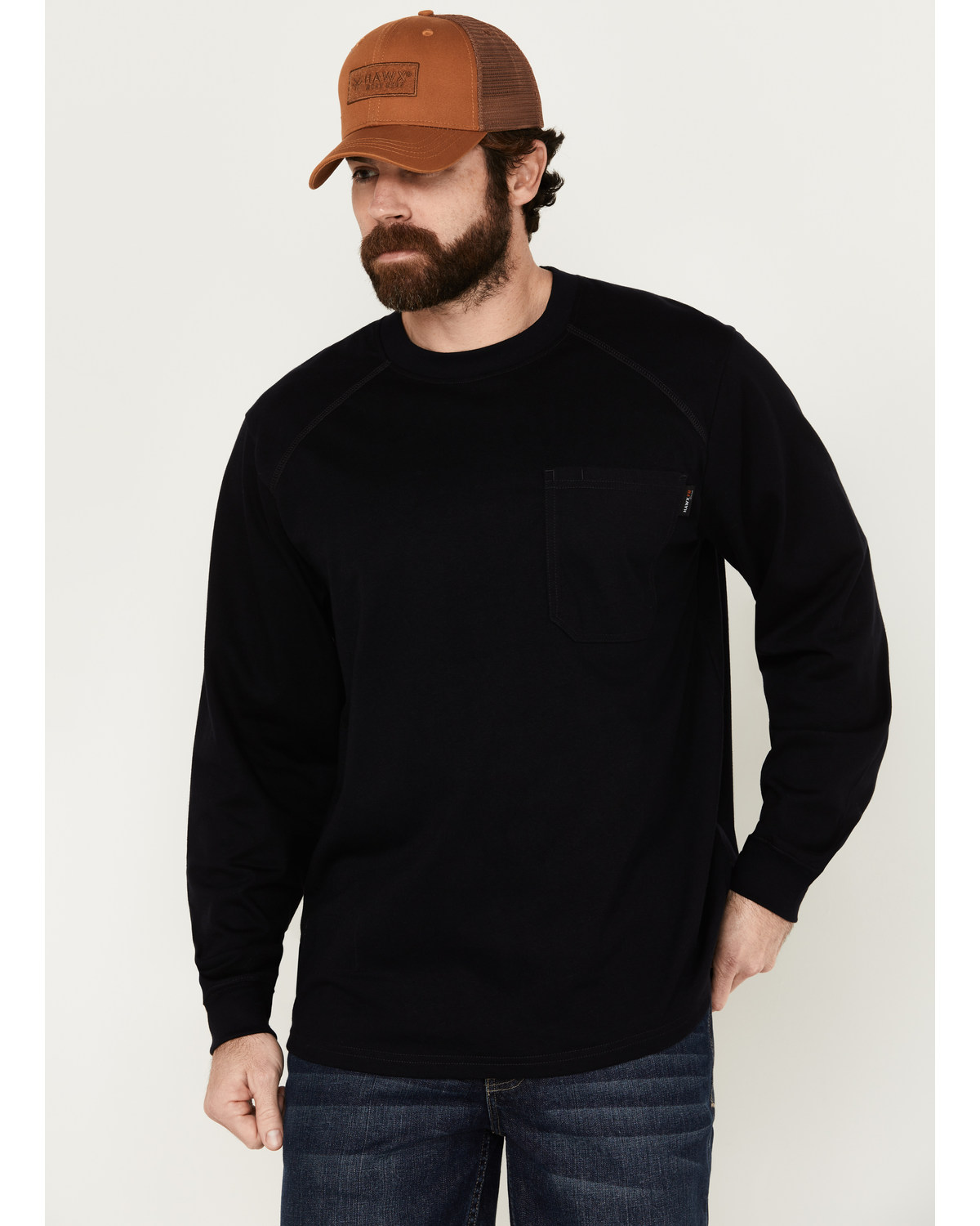 Hawx Men's FR Long Sleeve Pocket T-Shirt - Big