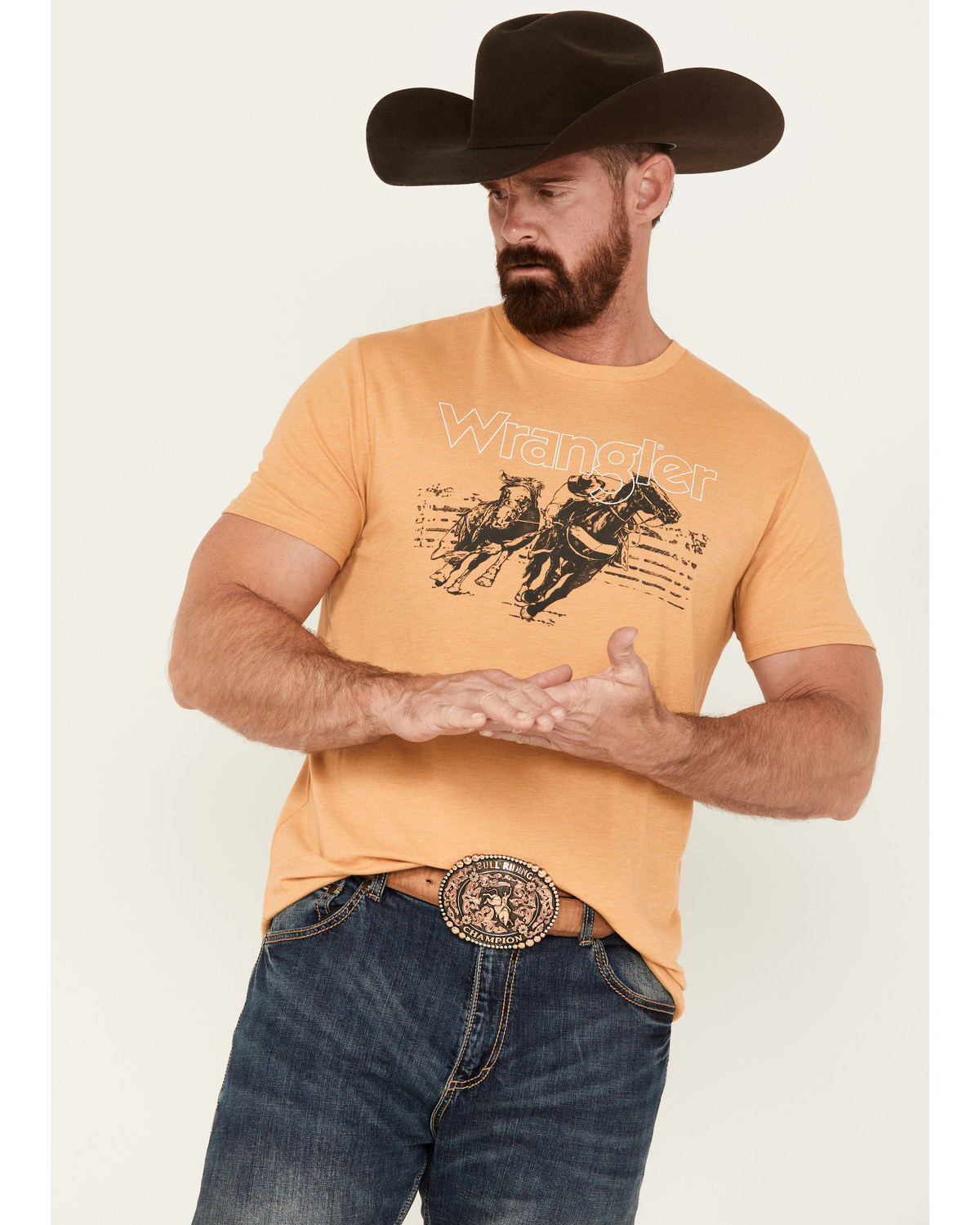 Wrangler Men's Boot Barn Exclusive Horse Logo Short Sleeve Graphic T-Shirt
