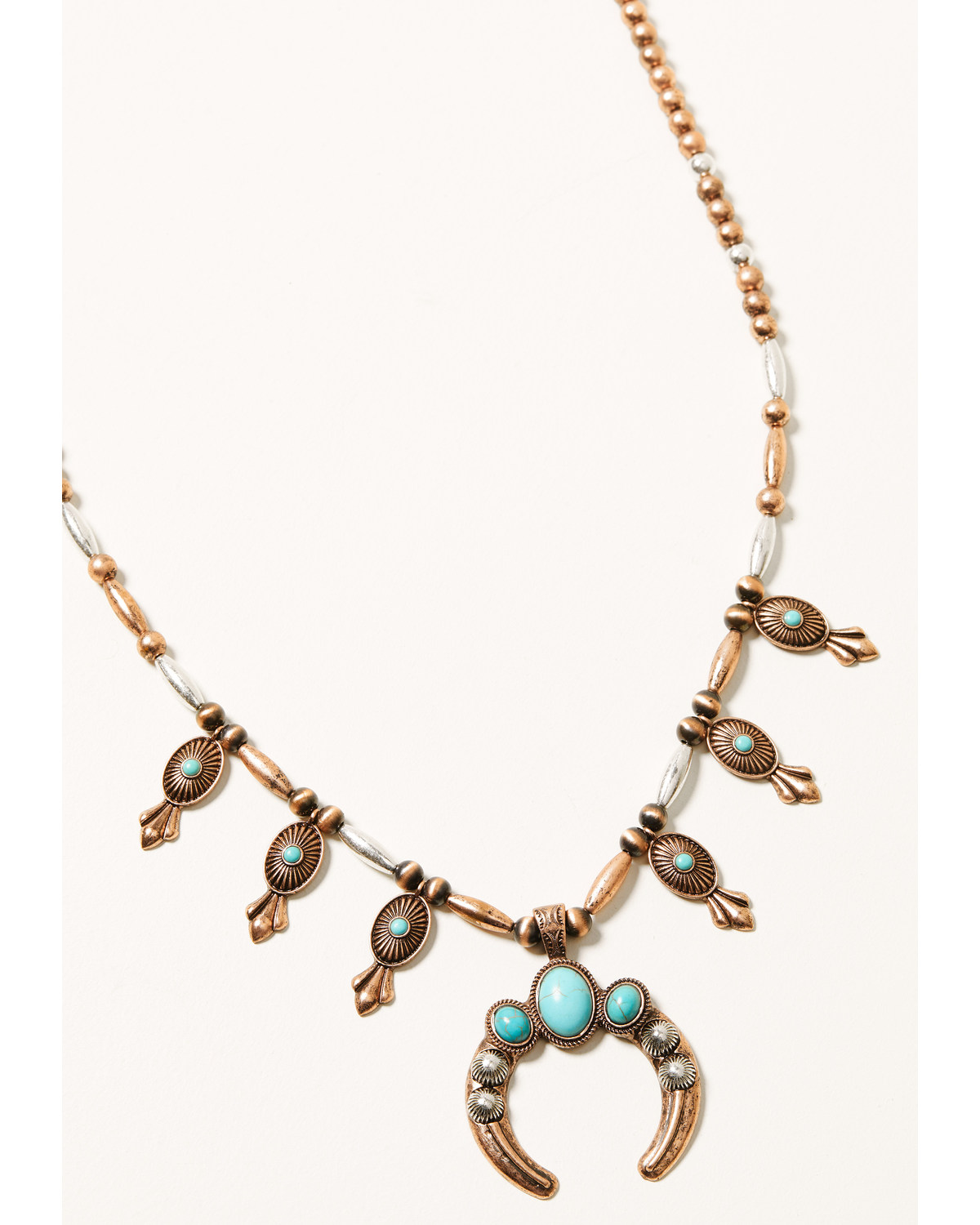 Shyanne Women's Cactus Rose Crescent Necklace