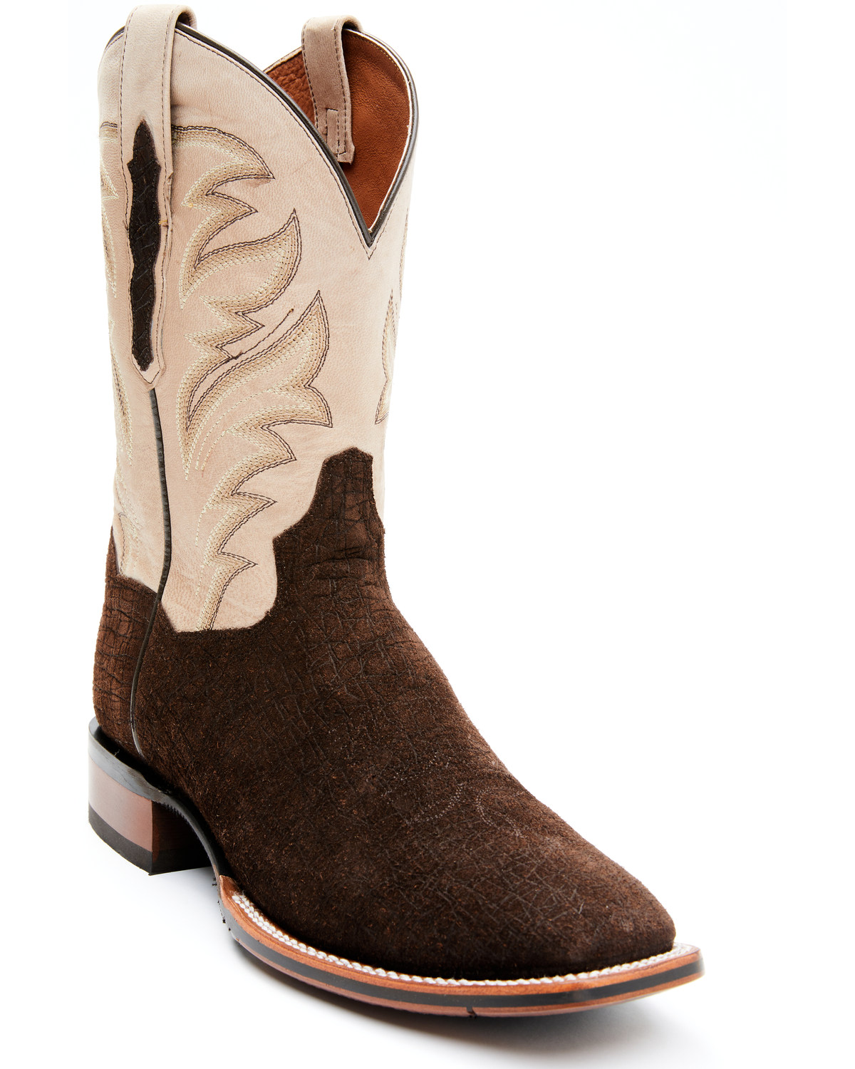 Dan Post Men's Hippo Print Western Boots Broad Square Toe Boot Barn