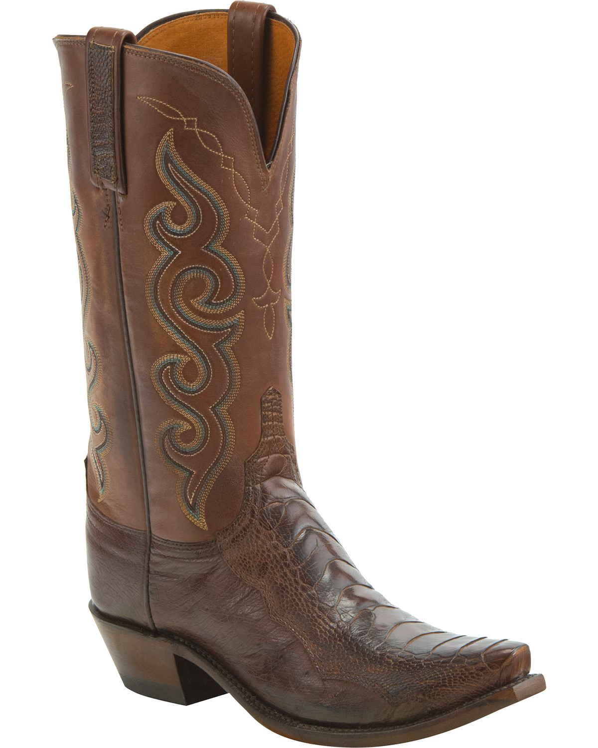 lucchese ostrich leg boots