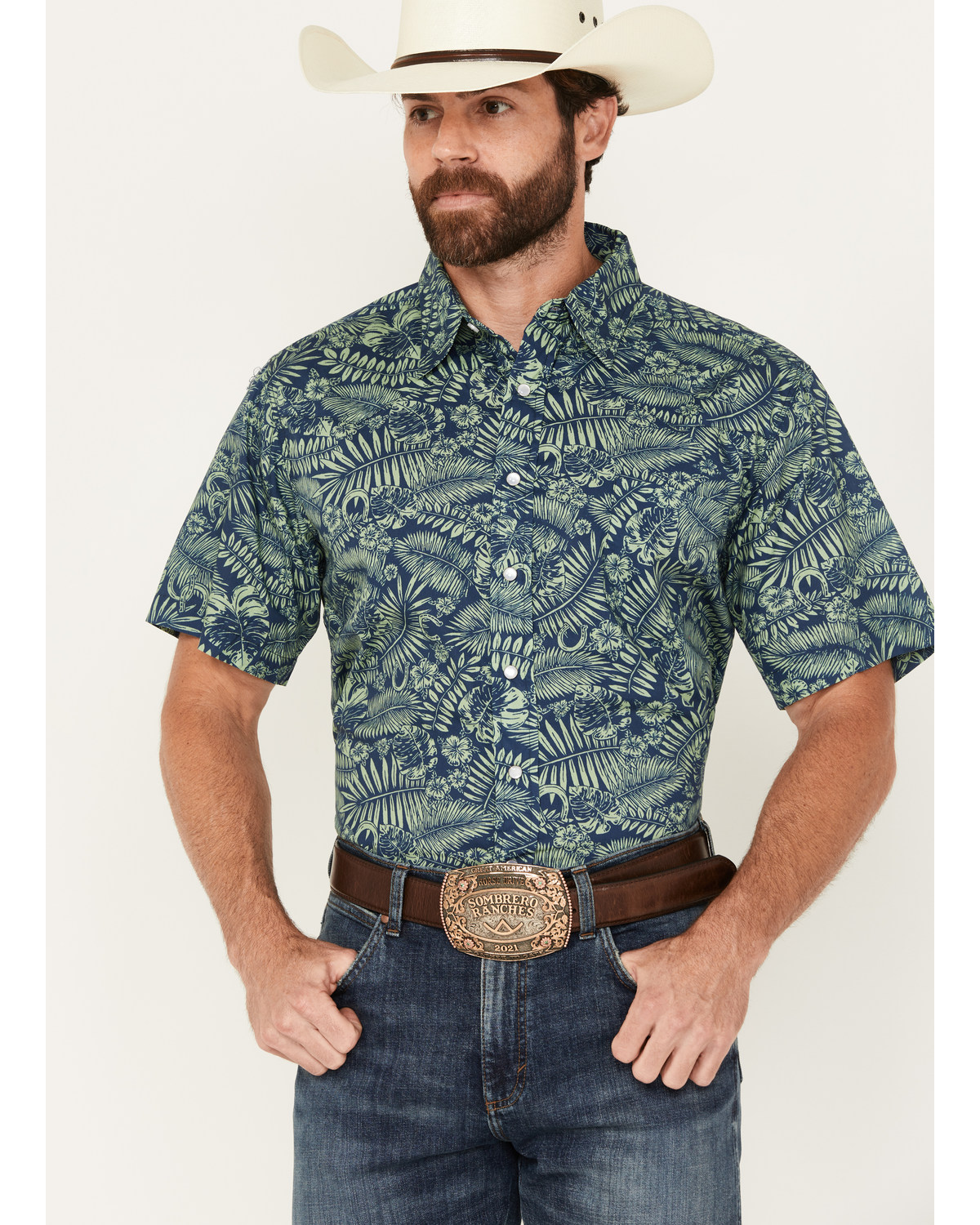 Roper short sleeve western shirts discount