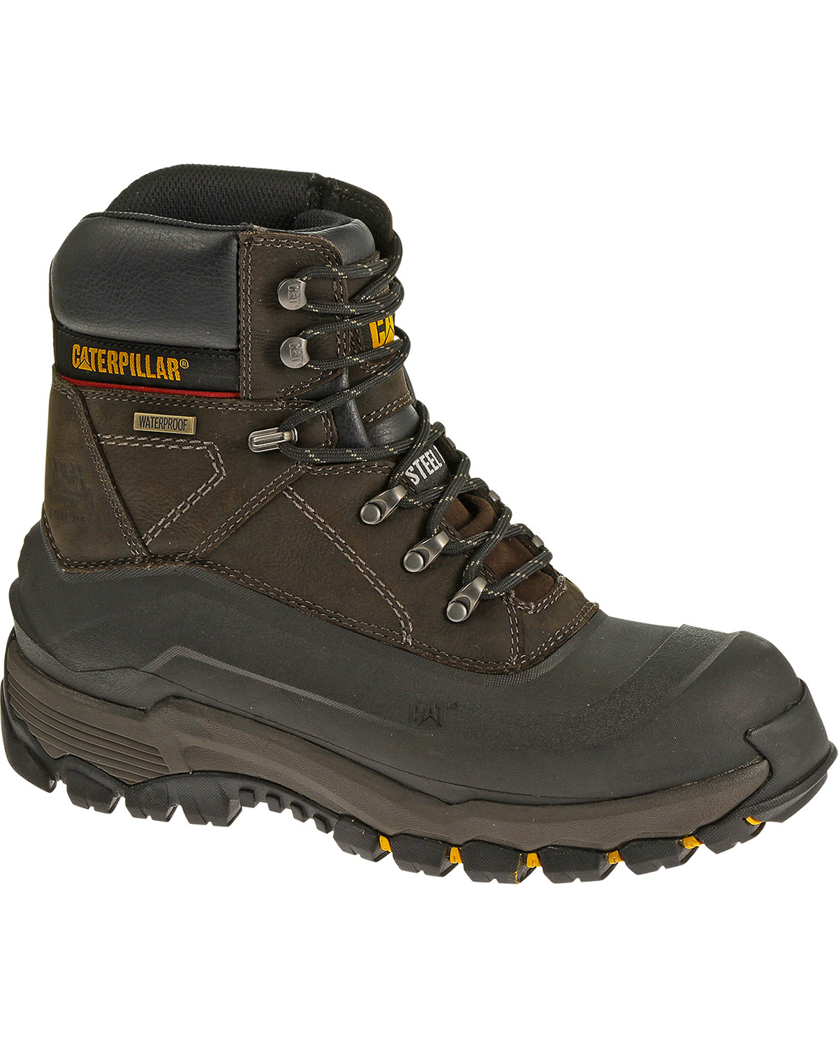 Cat Men S Flexshell Waterproof Tx Steel Toe Work Boots Boot Barn