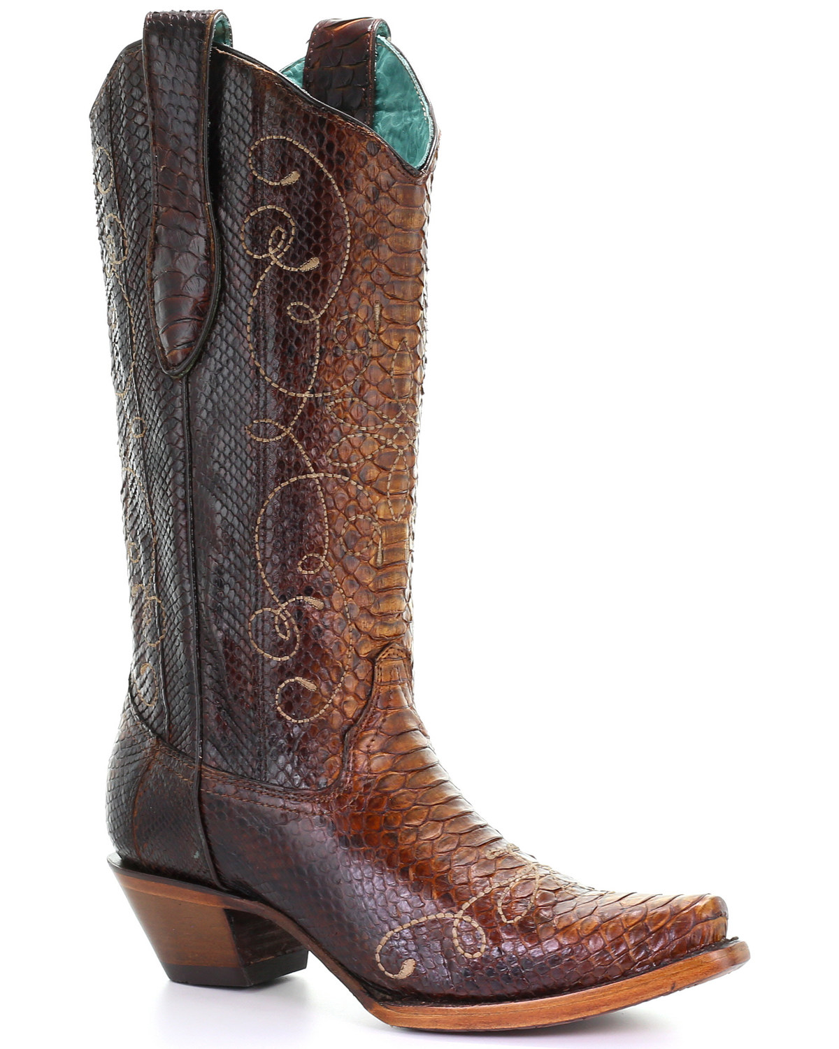 women's exotic cowboy boots