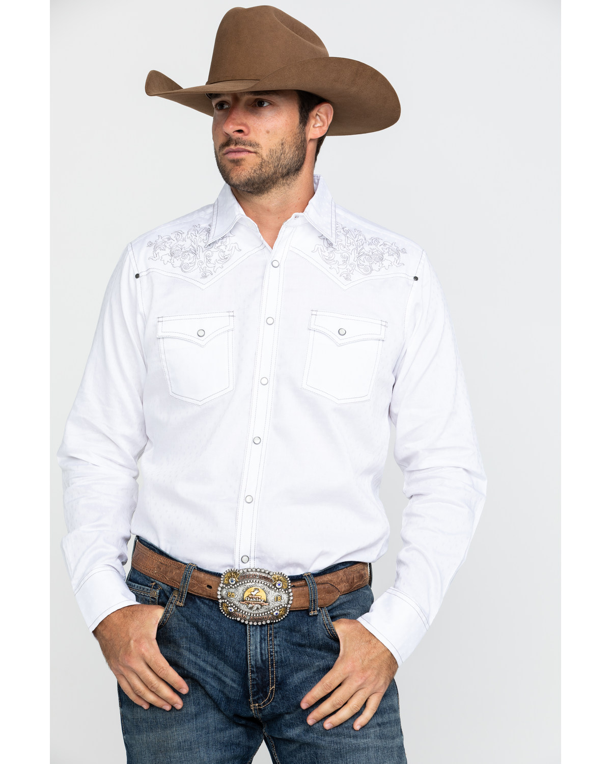 wrangler embroidered western shirt