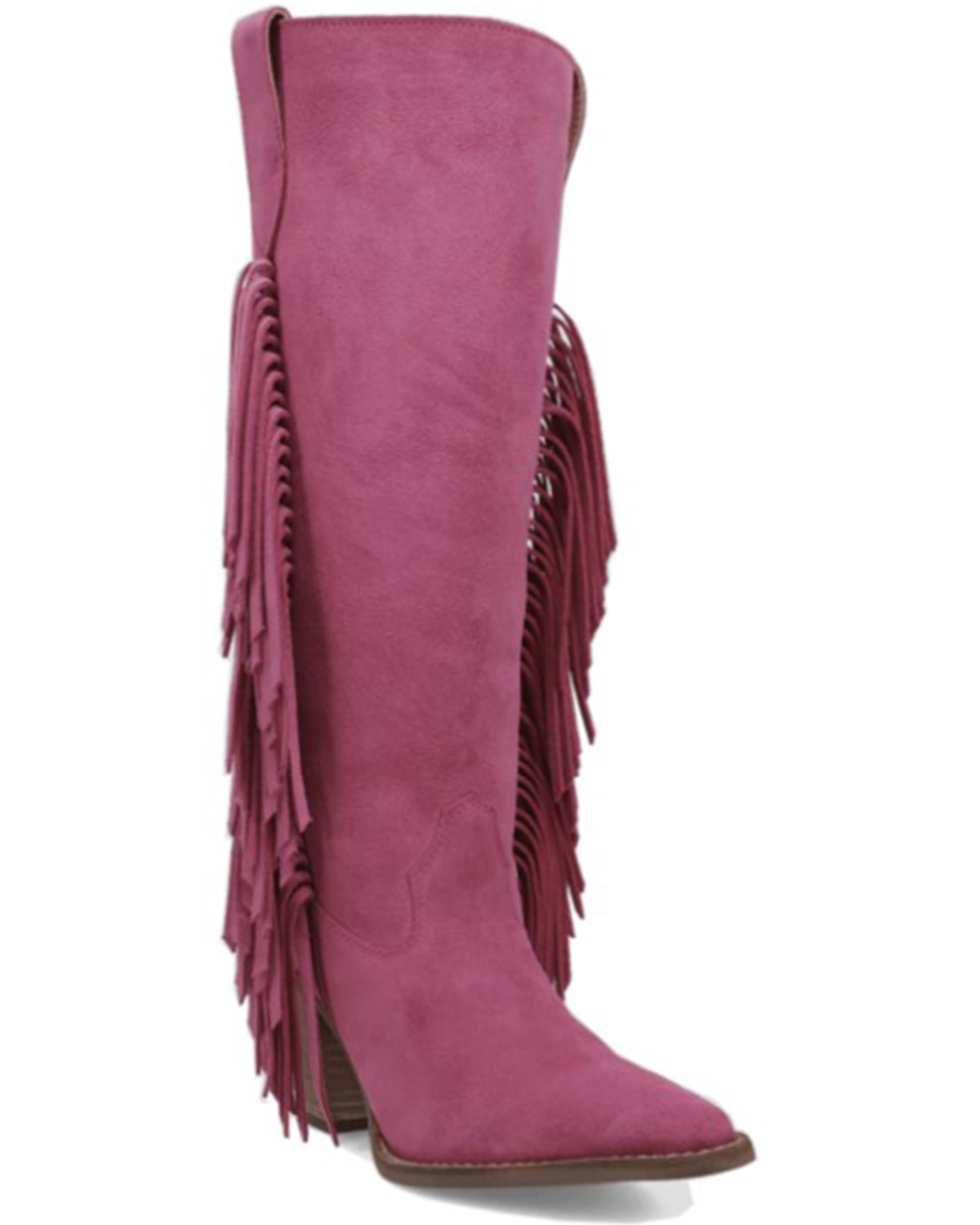 Dingo Women's Twister Suede Fringe Tall Western Boots - Snip Toe