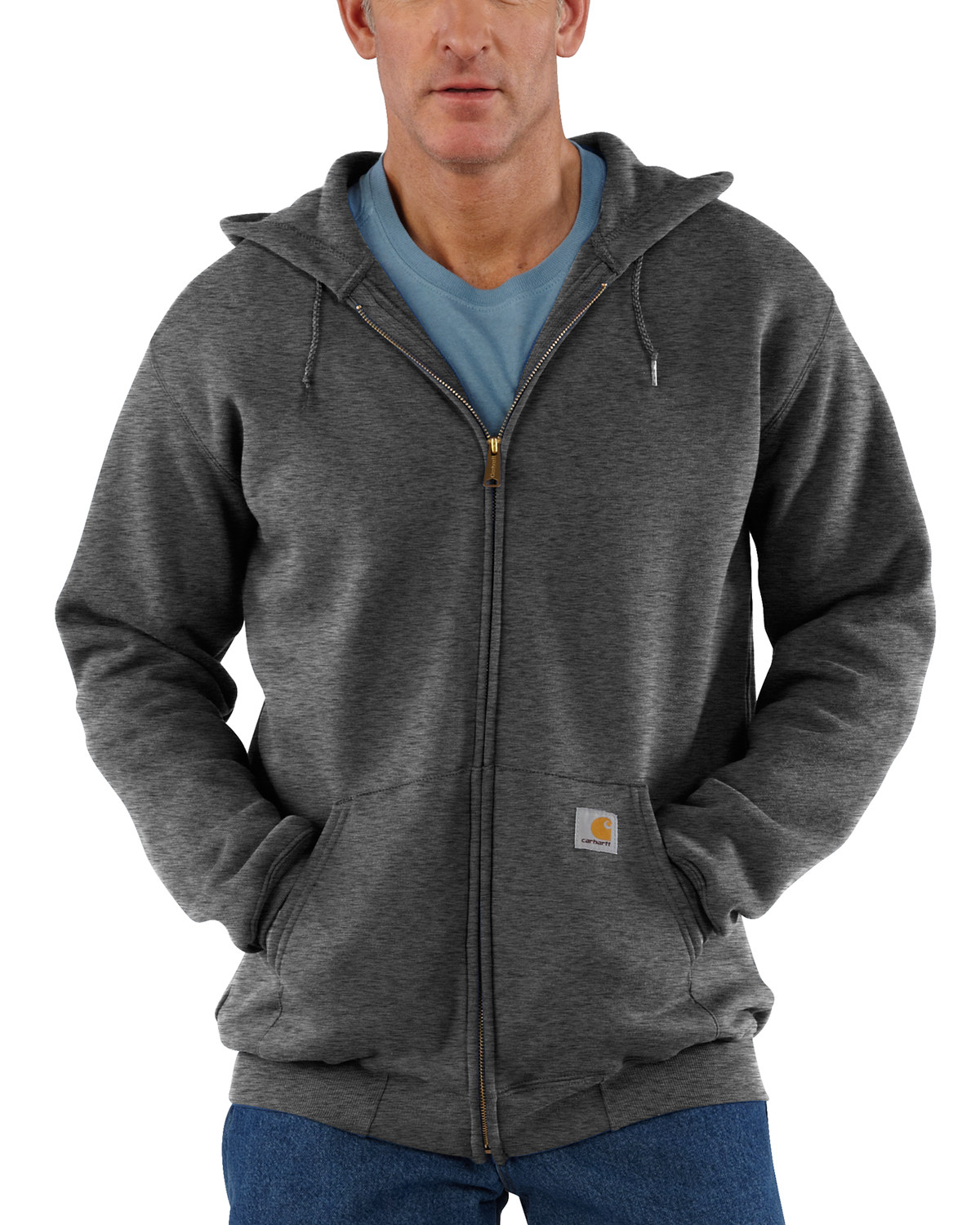 Download Carhartt Men's Midweight Hooded Zip-Front Sweatshirt ...