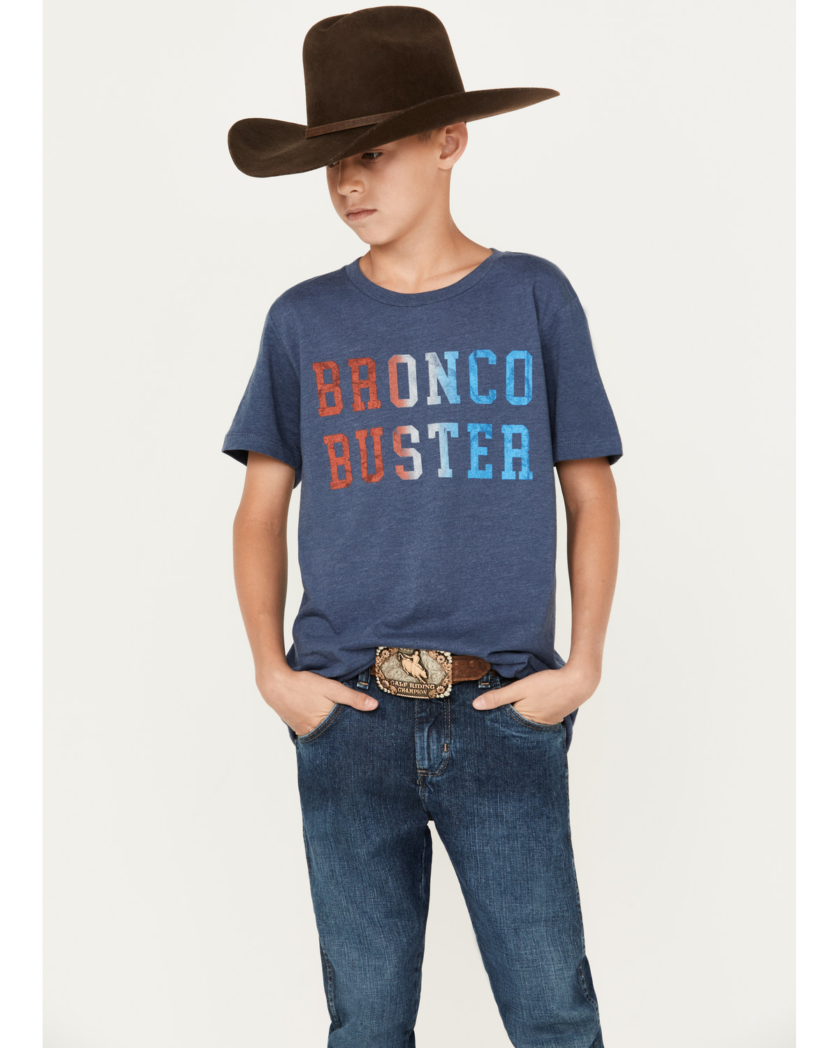 Cody James Boys' Bronco Buster Short Sleeve Graphic T-Shirt