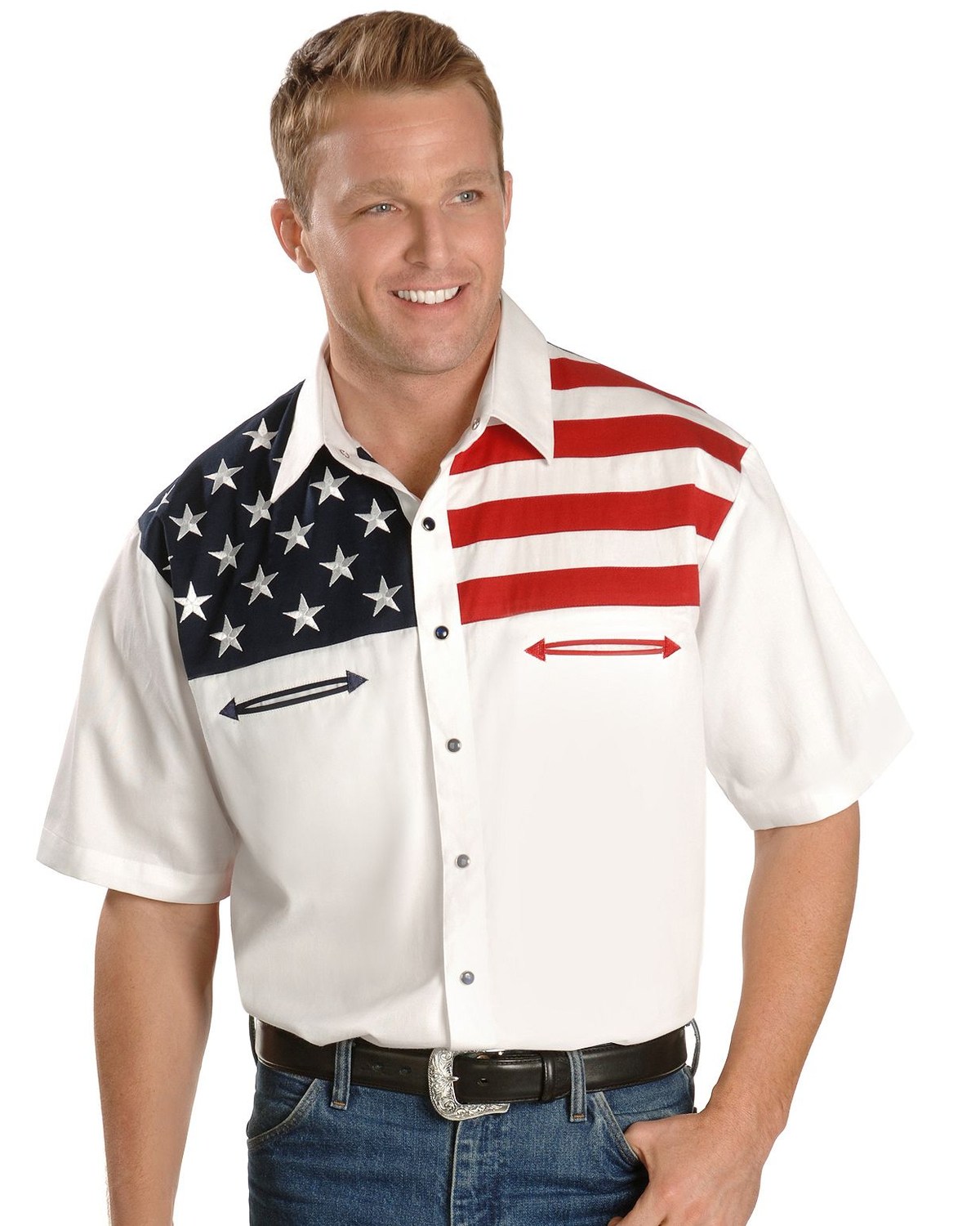 American flag cowboy shirt clearance