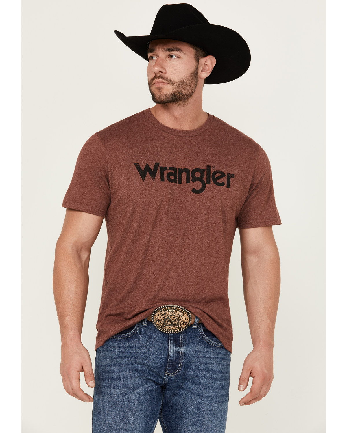 Wrangler Men's Basic Logo Short Sleeve Graphic Print T-Shirt