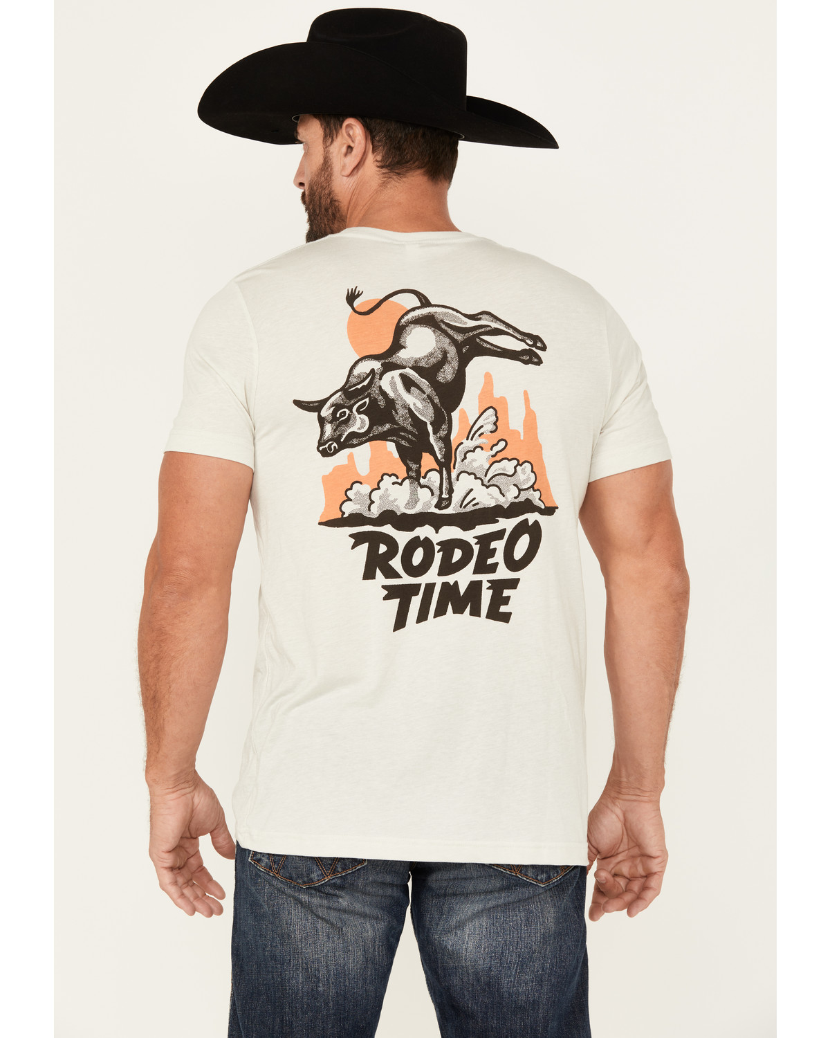 Rodeo Time Men's Rope Short Sleeve Graphic T-Shirt