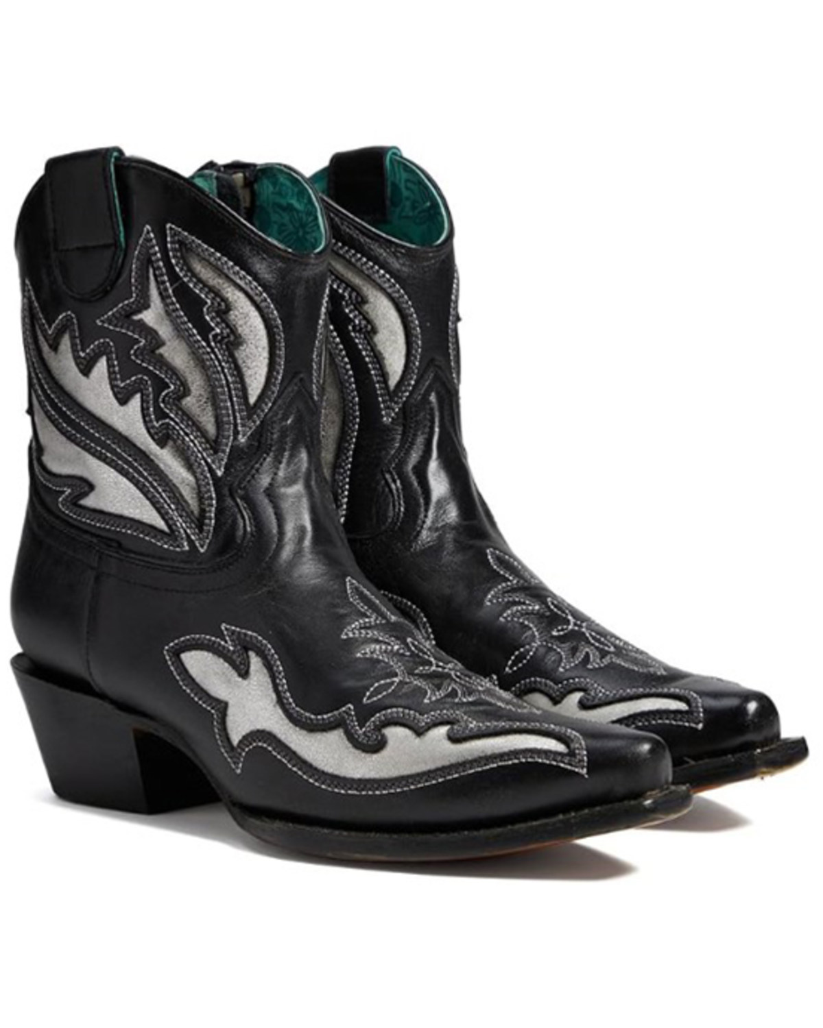 Corral Women's Inlay And Embroidered Booties - Snip Toe
