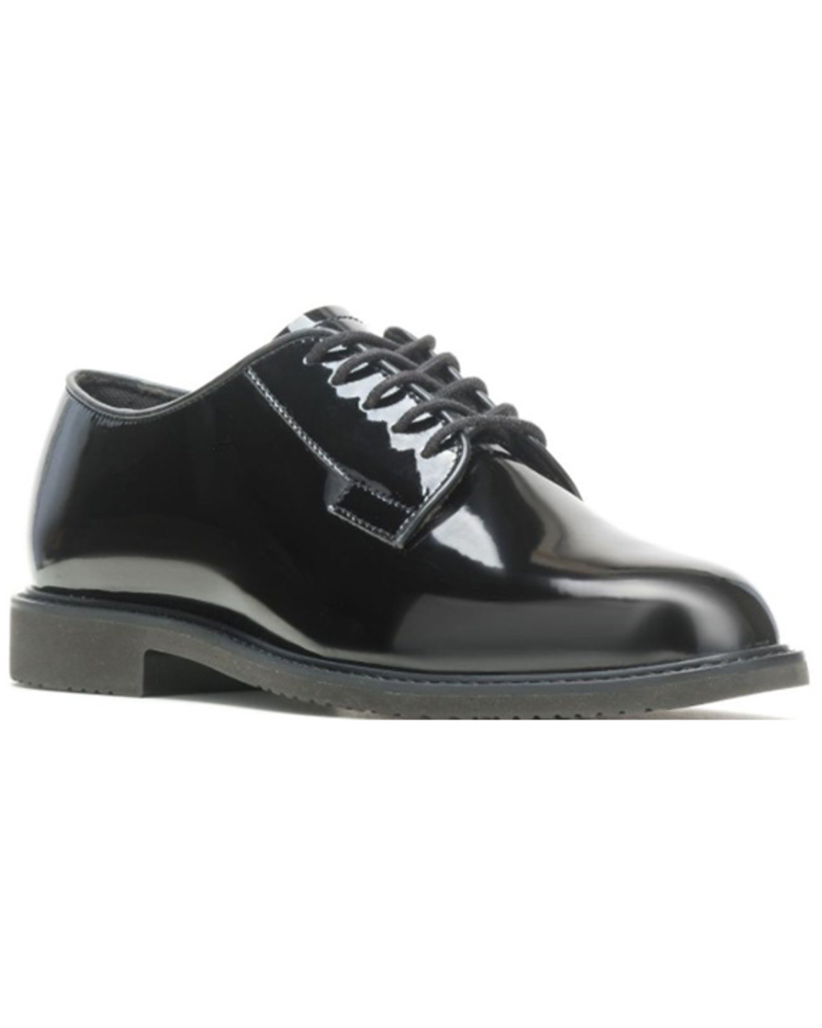 Bates Men's Sentry High Gloss Lace-Up Work Oxford Shoes - Round Toe
