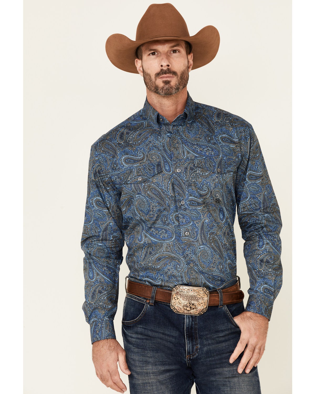Roper Men's Storm Large Paisley Print 