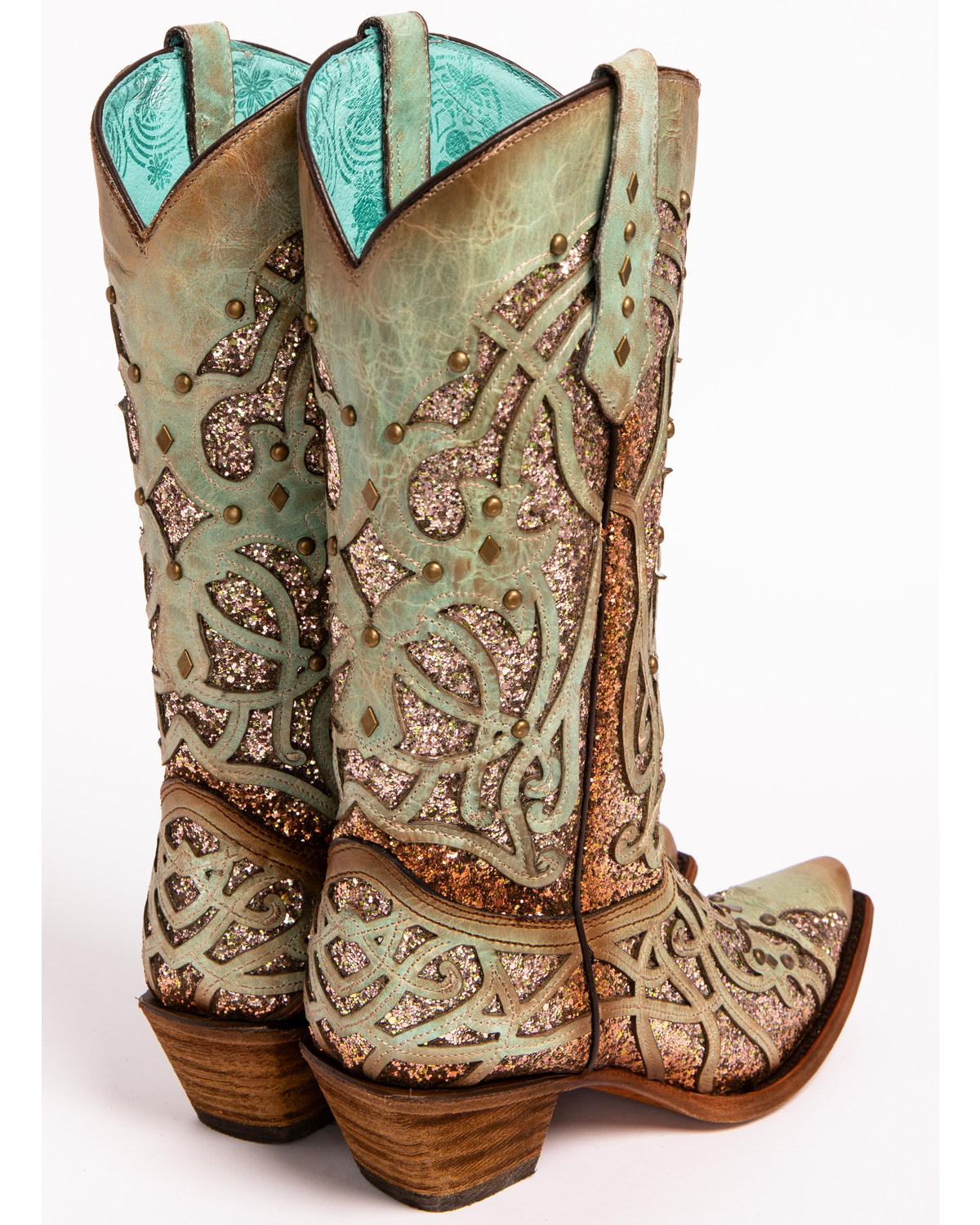 glitter cowboy boots for women