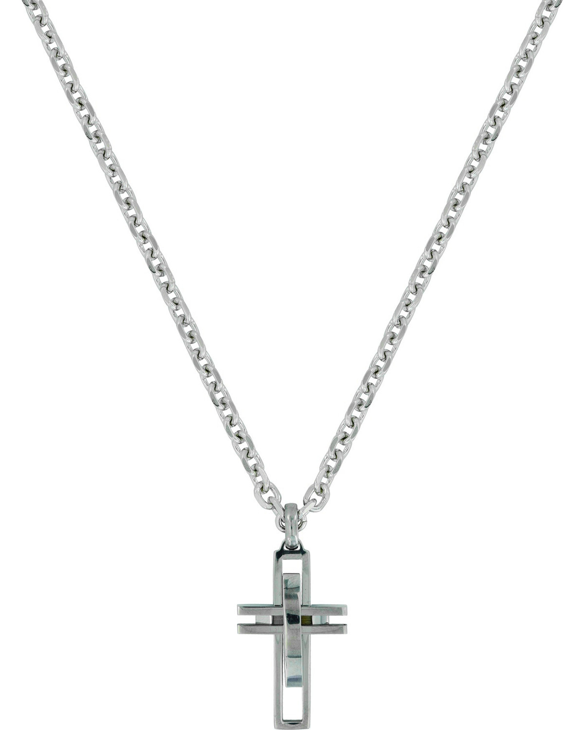 Montana Silversmiths Men's Modern Art Cross Necklace