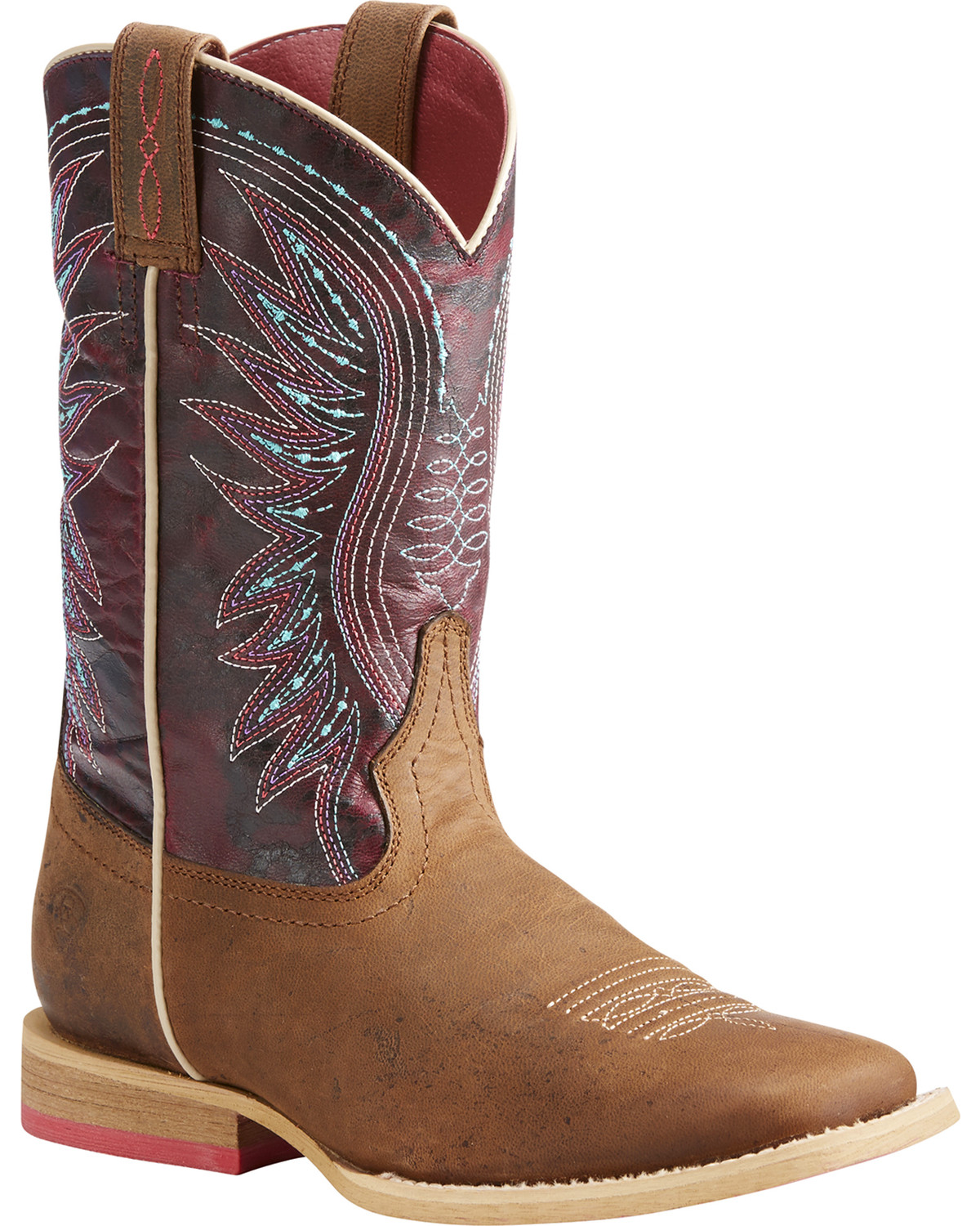 ariat women's vaquera square toe western boots