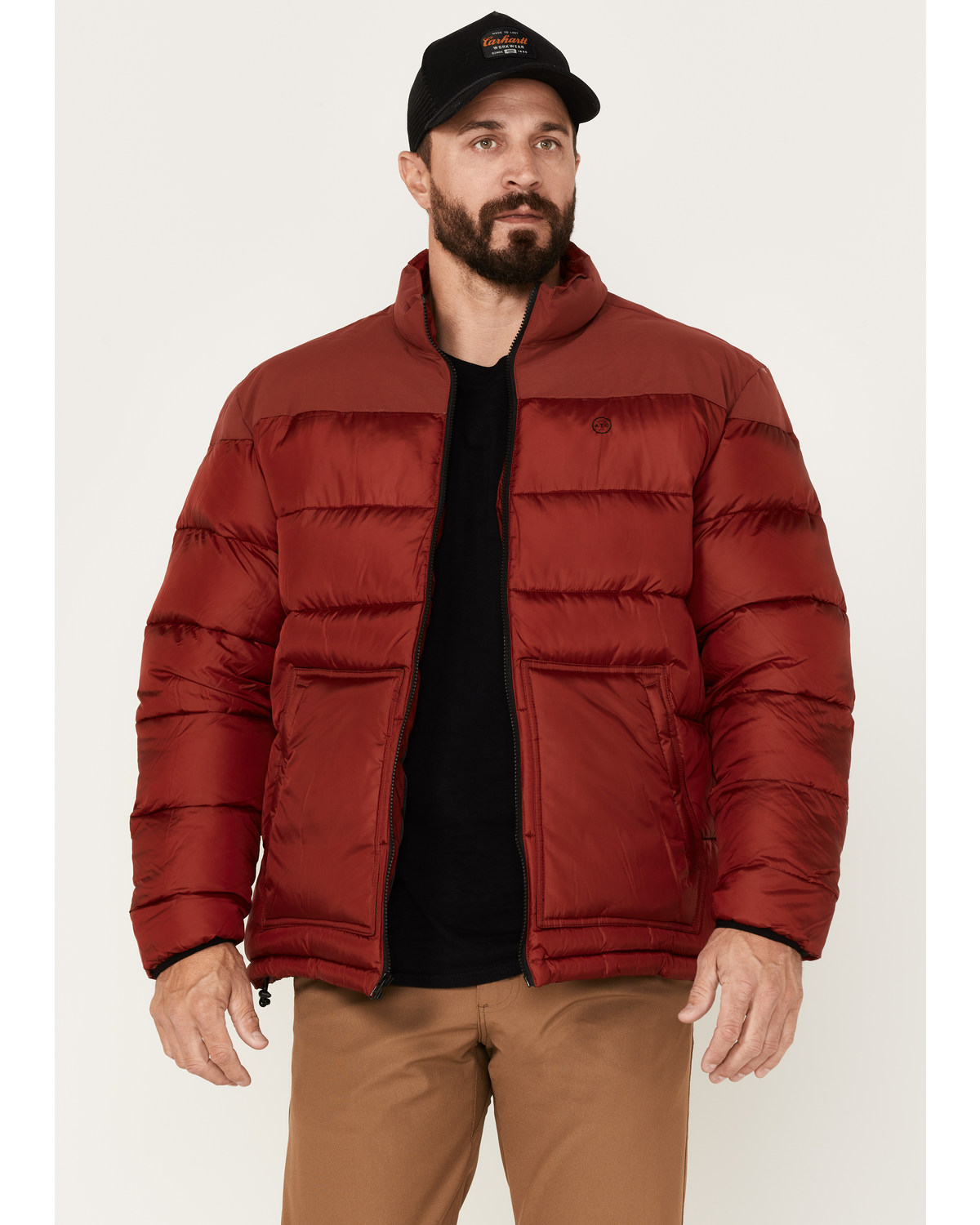 Wrangler ATS Men's All-Terrain Classic Zip-Front Puffer Jacket