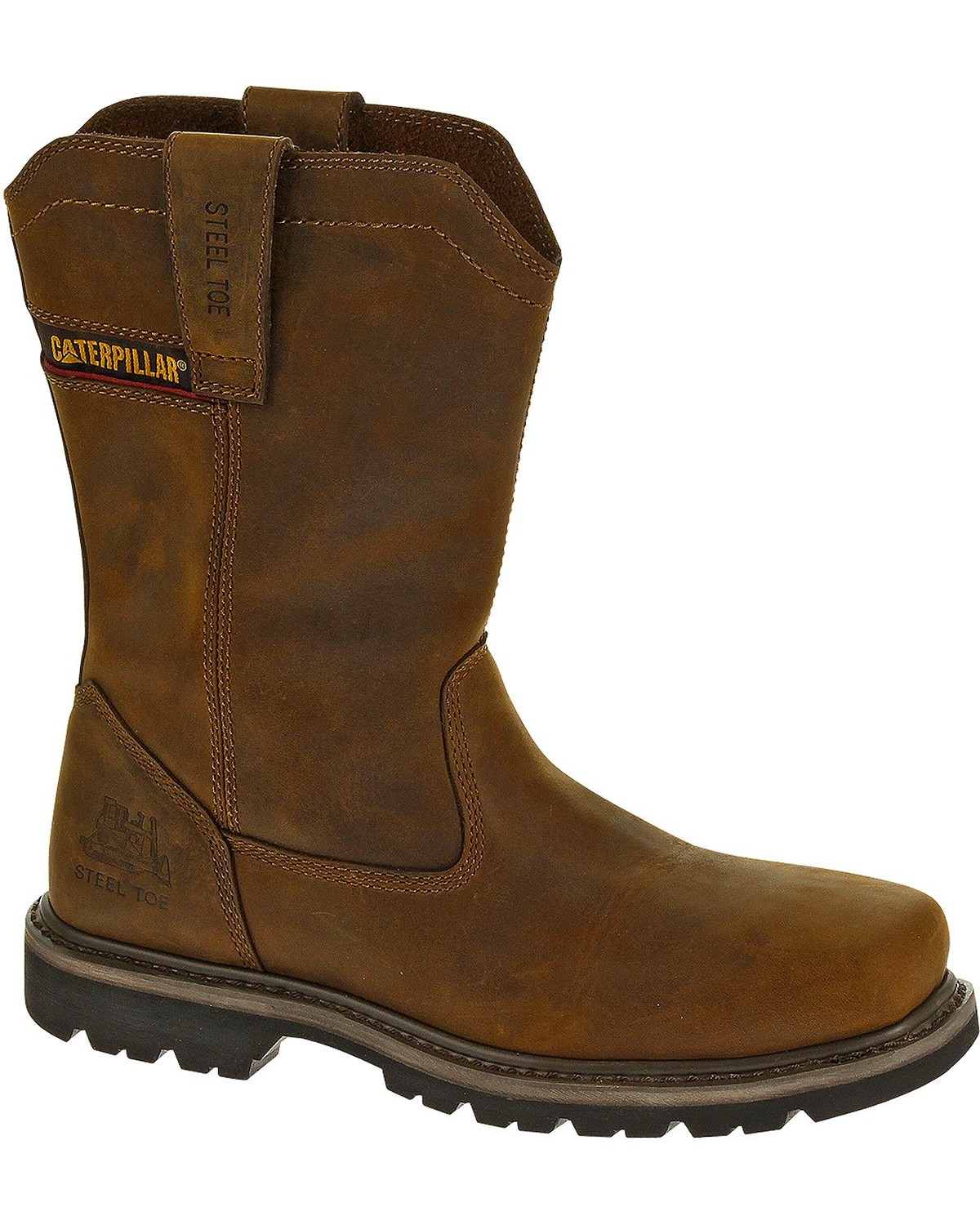 steel toe cat boots