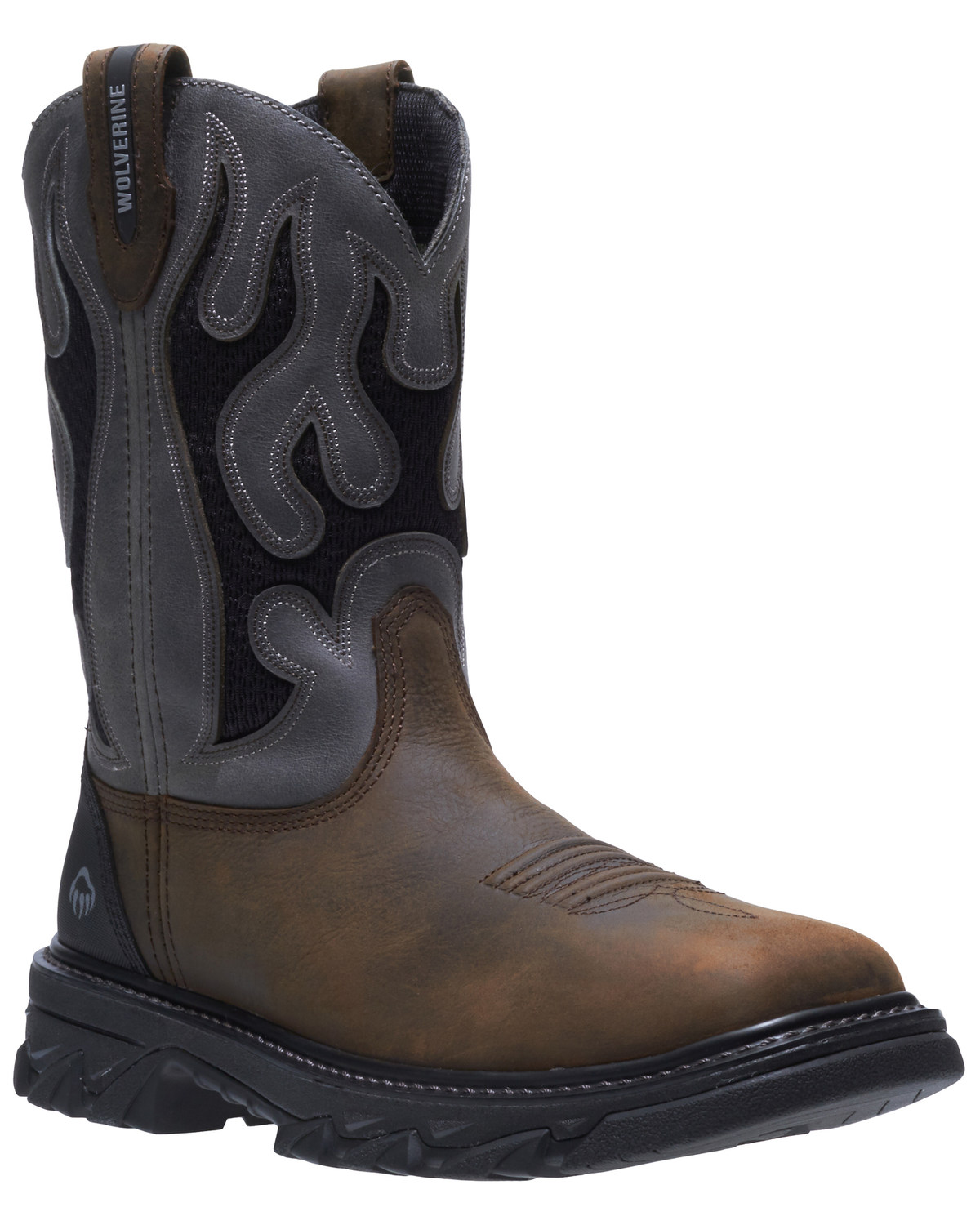 wolverine ranch king men's waterproof composite toe wellington work boots