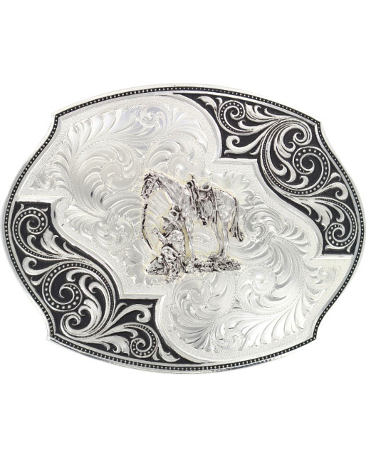 Montana Silversmiths Lace Whisper Flourish Belt Buckle